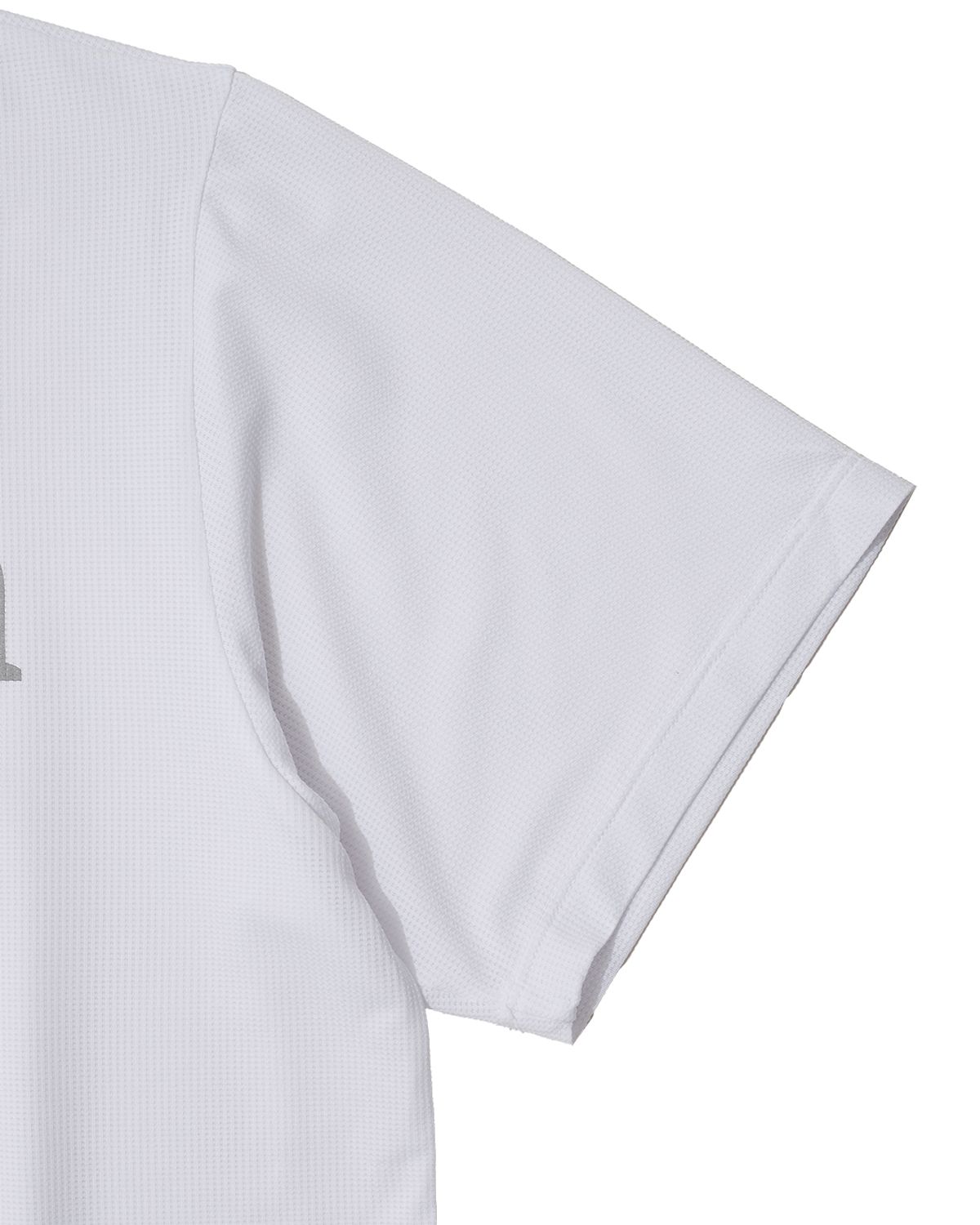 더뮤지엄비지터(THEMUSEUMVISITOR) EXHIBITION GRAPHIC RUNNING T-SHIRT (WHITE)