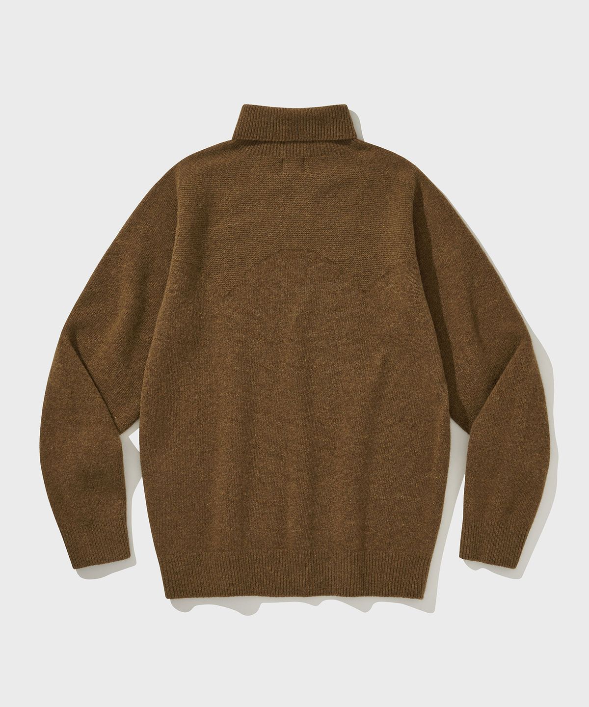 비디알(VDR) WHOLE GARMENT DOUBLE FACE TURTLENECK [Golden Brown]