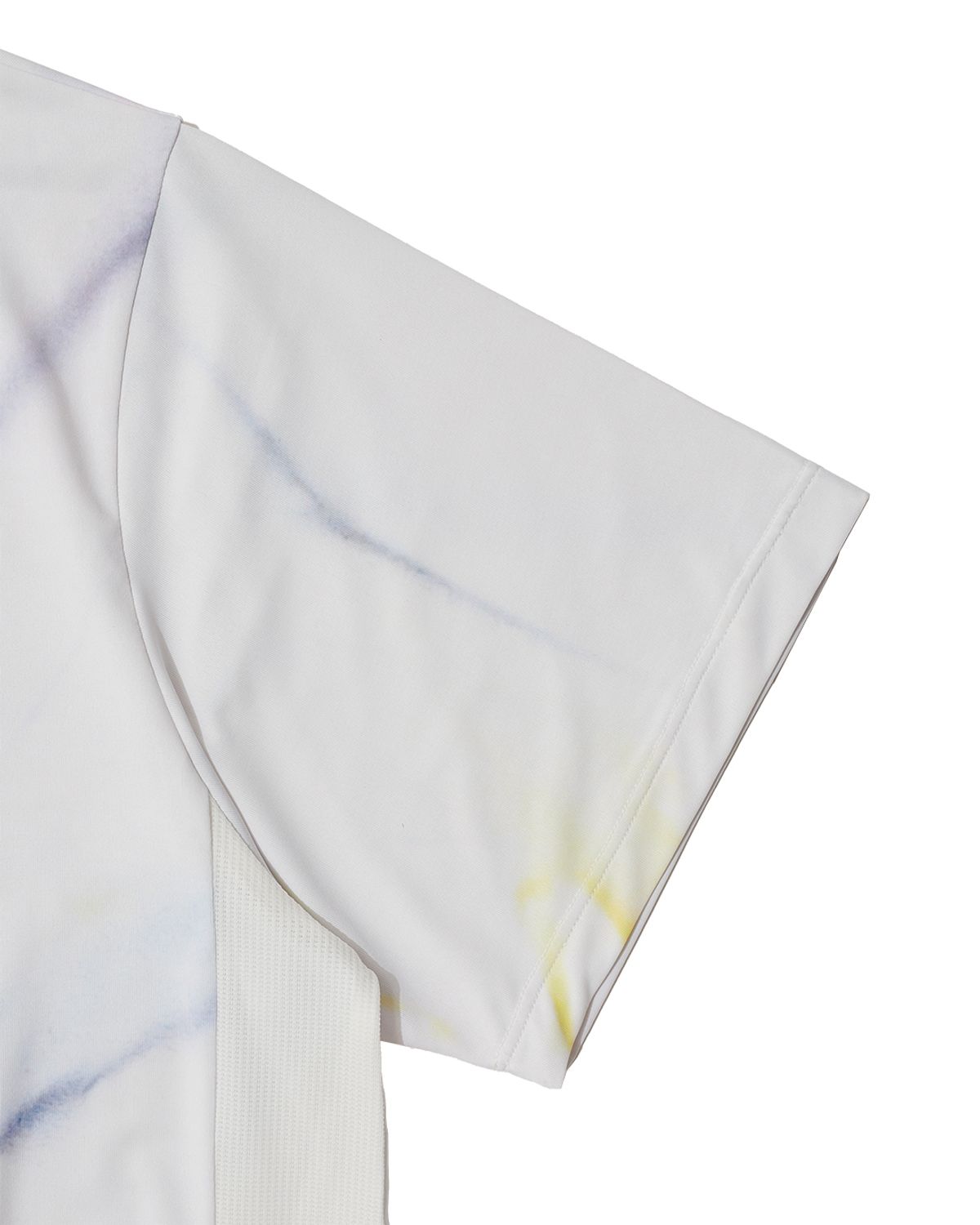 더뮤지엄비지터(THEMUSEUMVISITOR) SPRAYED TIEDYE SPORTS T-SHIRT (YELLOW)