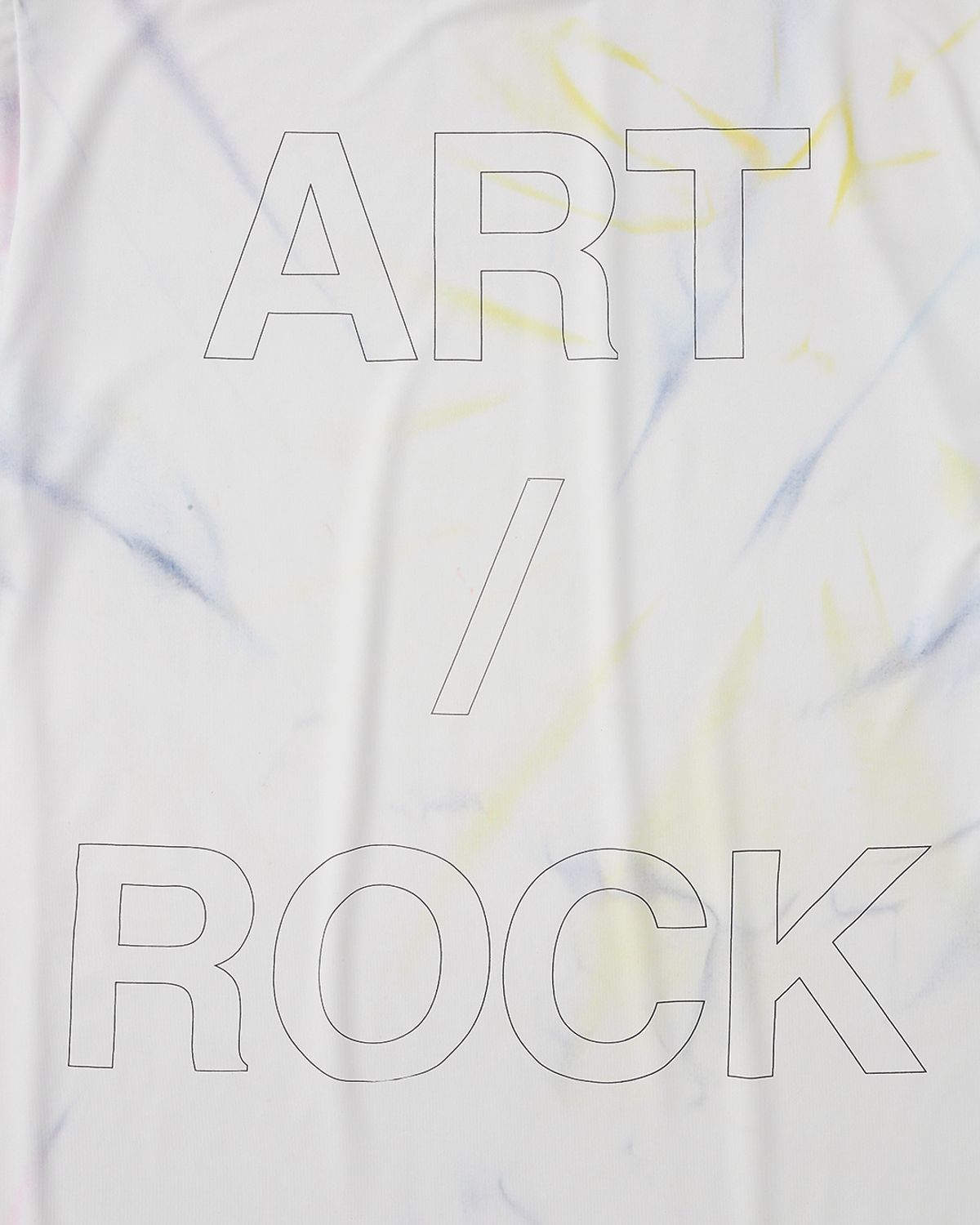 더뮤지엄비지터(THEMUSEUMVISITOR) SPRAYED TIEDYE SPORTS T-SHIRT (YELLOW)