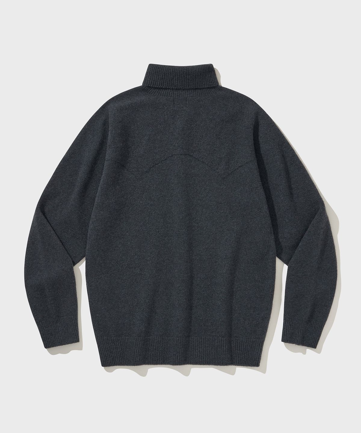 비디알(VDR) WHOLE GARMENT DOUBLE FACE TURTLENECK [Midnight Navy]