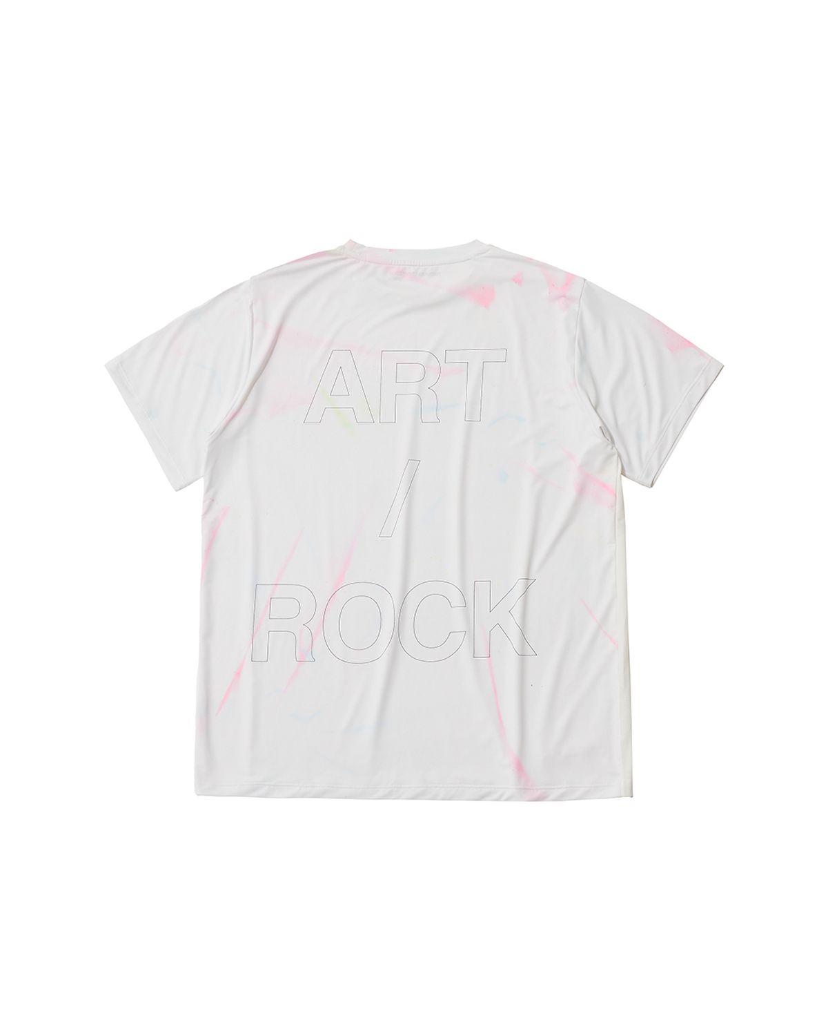 더뮤지엄비지터(THEMUSEUMVISITOR) SPRAYED TIEDYE SPORTS T-SHIRT (PINK)