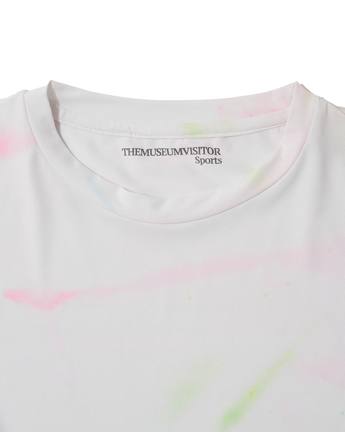더뮤지엄비지터(THEMUSEUMVISITOR) SPRAYED TIEDYE SPORTS T-SHIRT (PINK)
