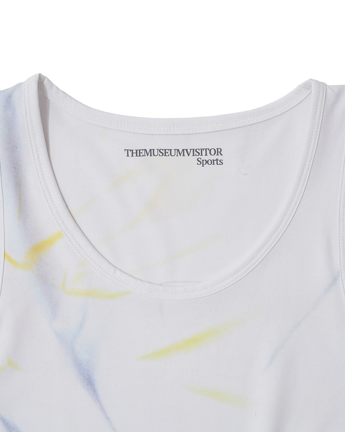 더뮤지엄비지터(THEMUSEUMVISITOR) SPRAYED TIEDYE SPORTS SLEVELESS (YELLOW)