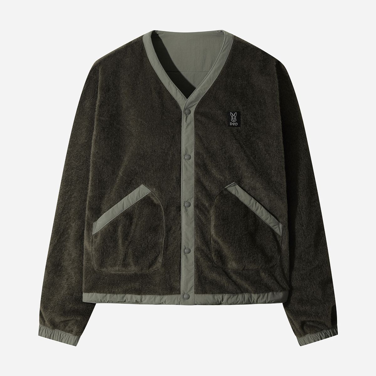 디오디(DOD) 여성) 마이로 듀얼 리버시블 가디건 자켓 (L.CHARCOAL GREY)