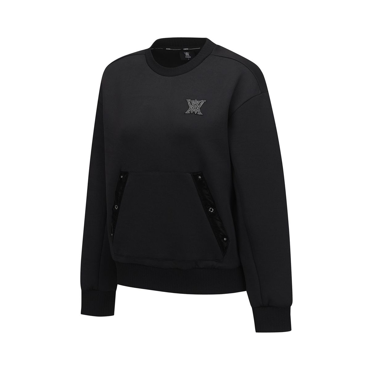 어뉴골프(ANEW GOLF) WOMEN FA POCKET SWEATSHIRT_BK