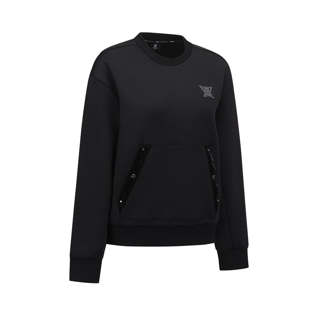어뉴골프(ANEW GOLF) WOMEN FA POCKET SWEATSHIRT_BK