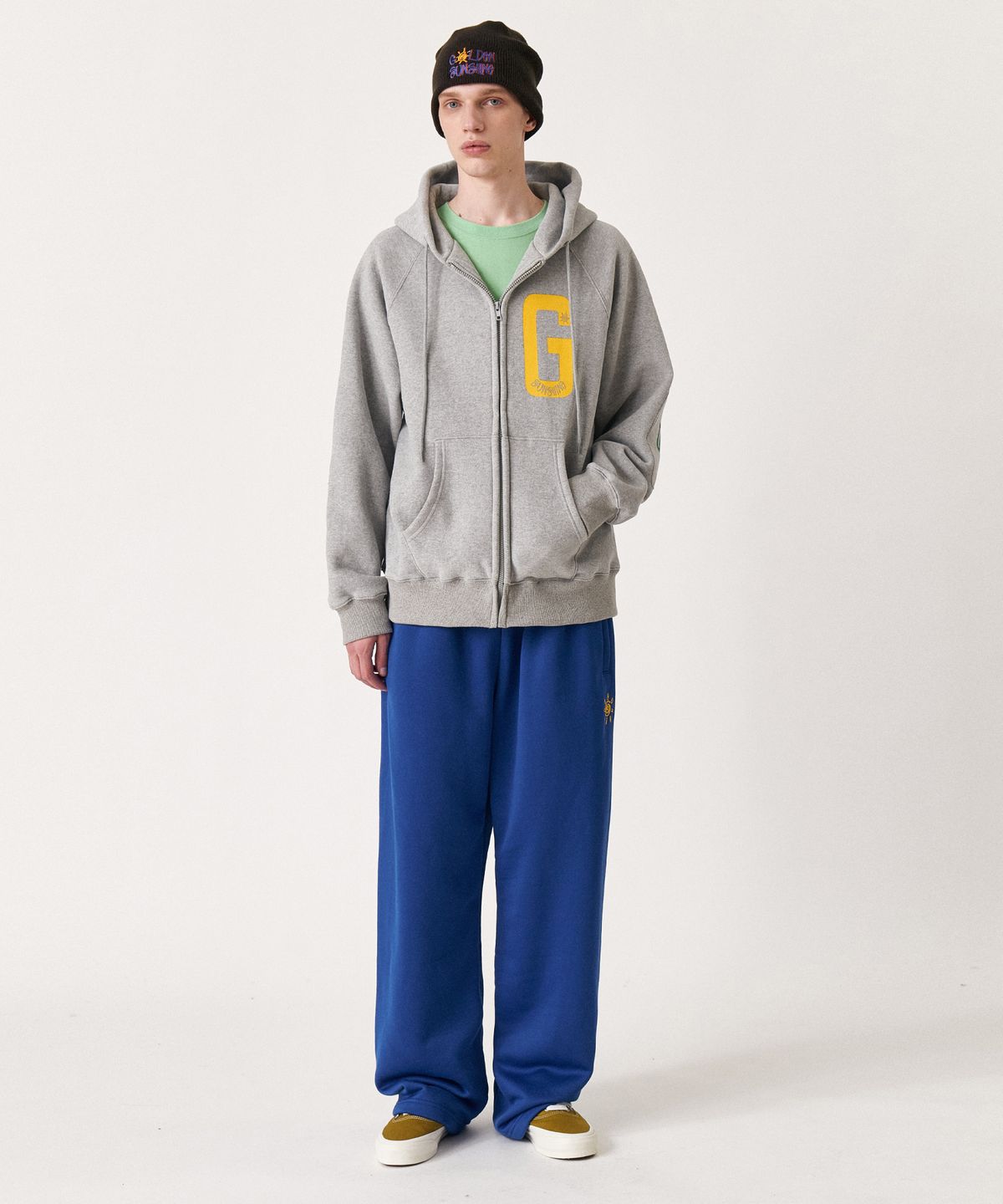 골든선샤인(GOLDEN SUNSHINE) Golden jersey fleece pants_Lapis blue