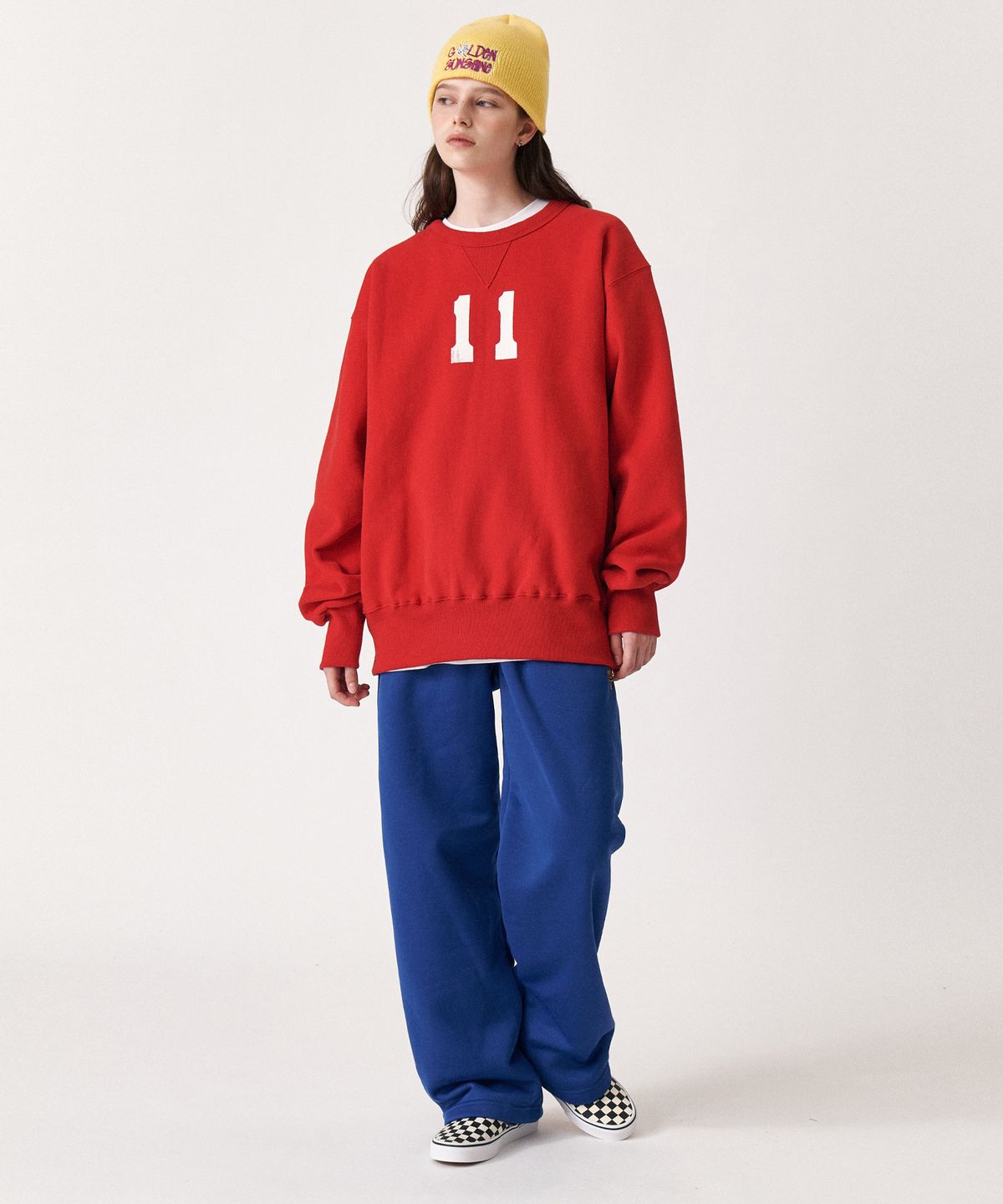골든선샤인(GOLDEN SUNSHINE) Golden jersey fleece pants_Lapis blue