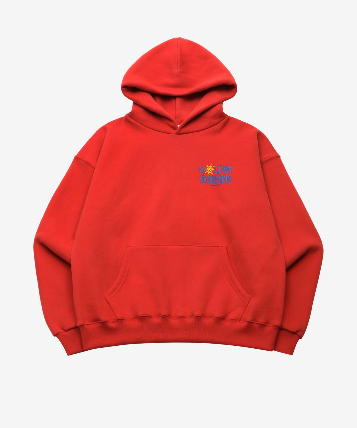 골든선샤인(GOLDEN SUNSHINE) Golden hood sweatshirts_Fiesta red