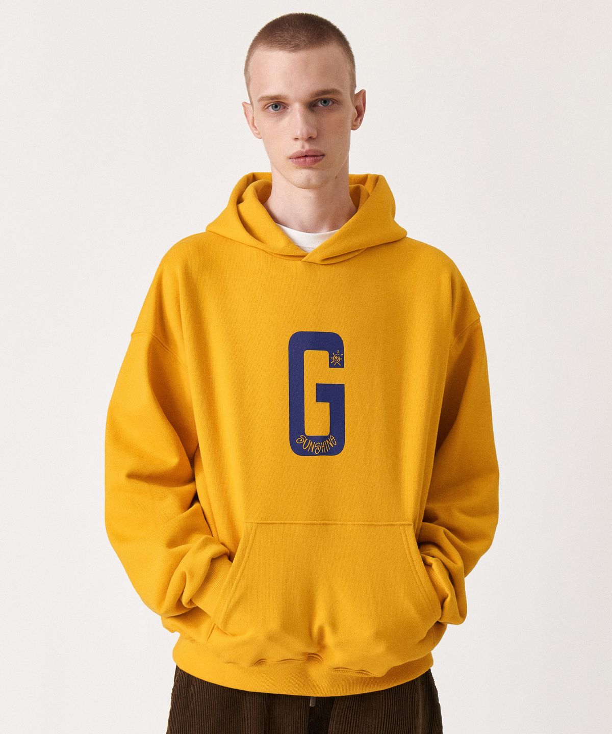 골든선샤인(GOLDEN SUNSHINE) G-logo hoodie_Yellow