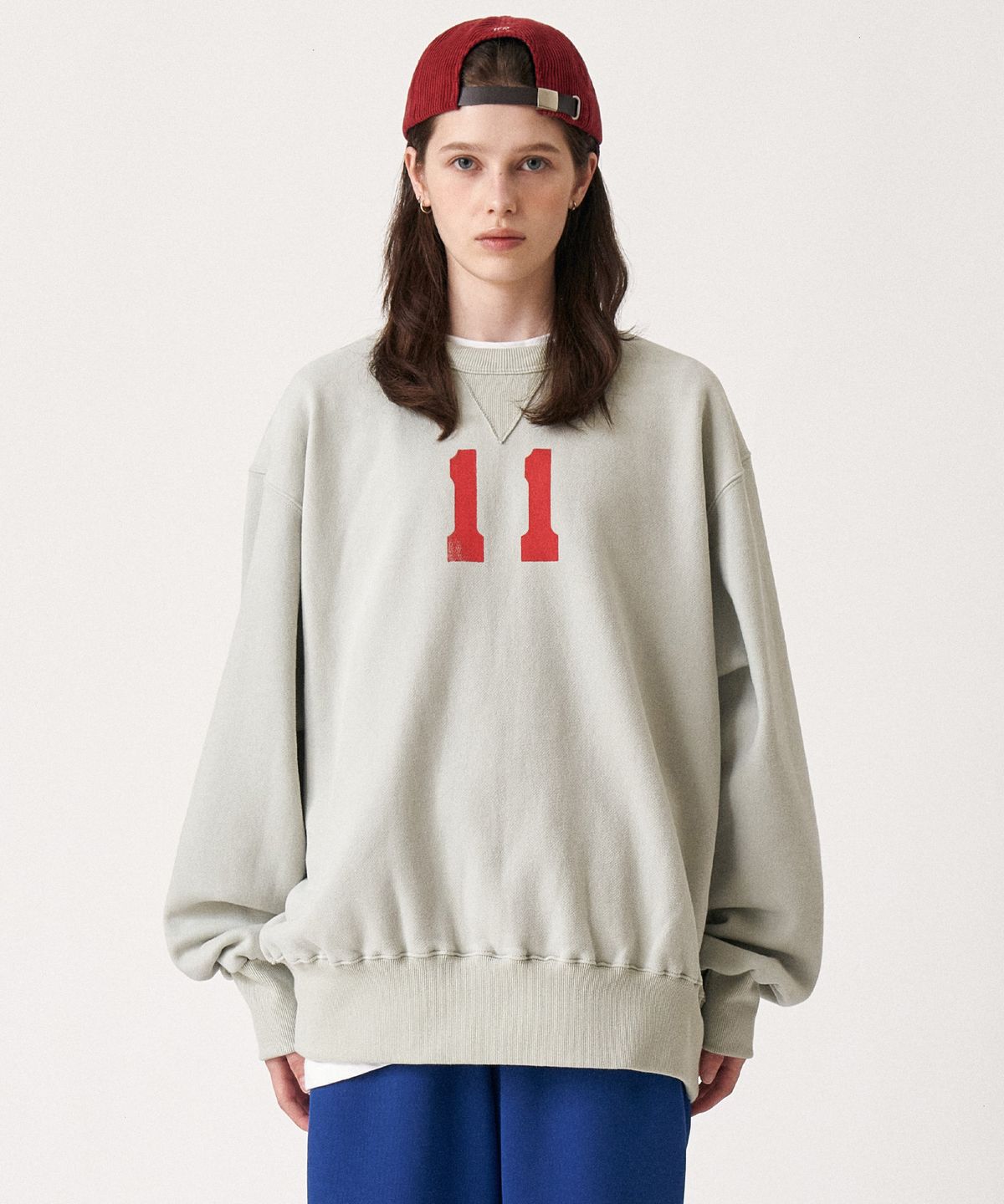 골든선샤인(GOLDEN SUNSHINE) Eleven numbering sweatshirts_Mint