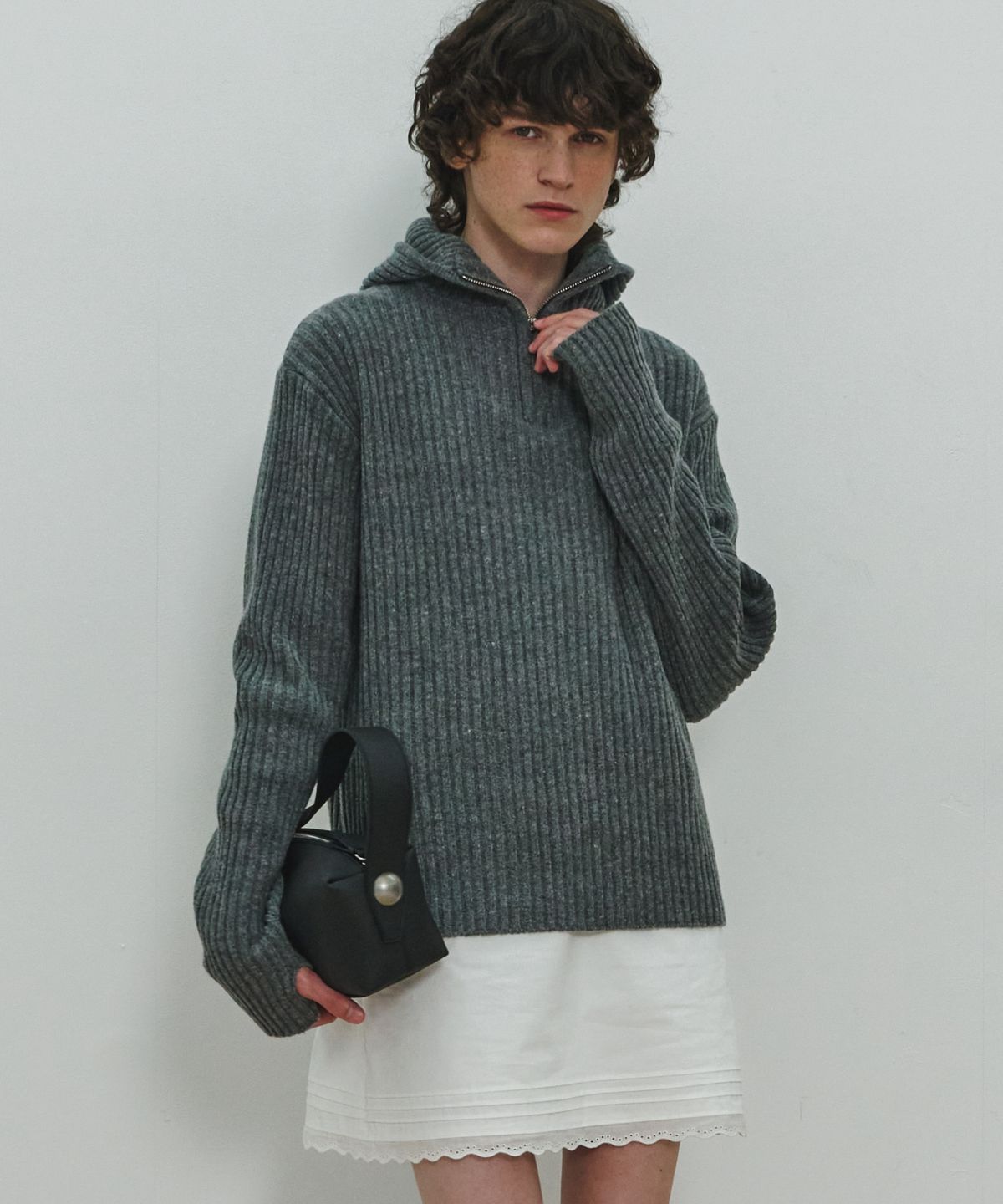 문선 아카이브(MOONSUN ARCHIVE) Bold Studed Bag Mini / Black