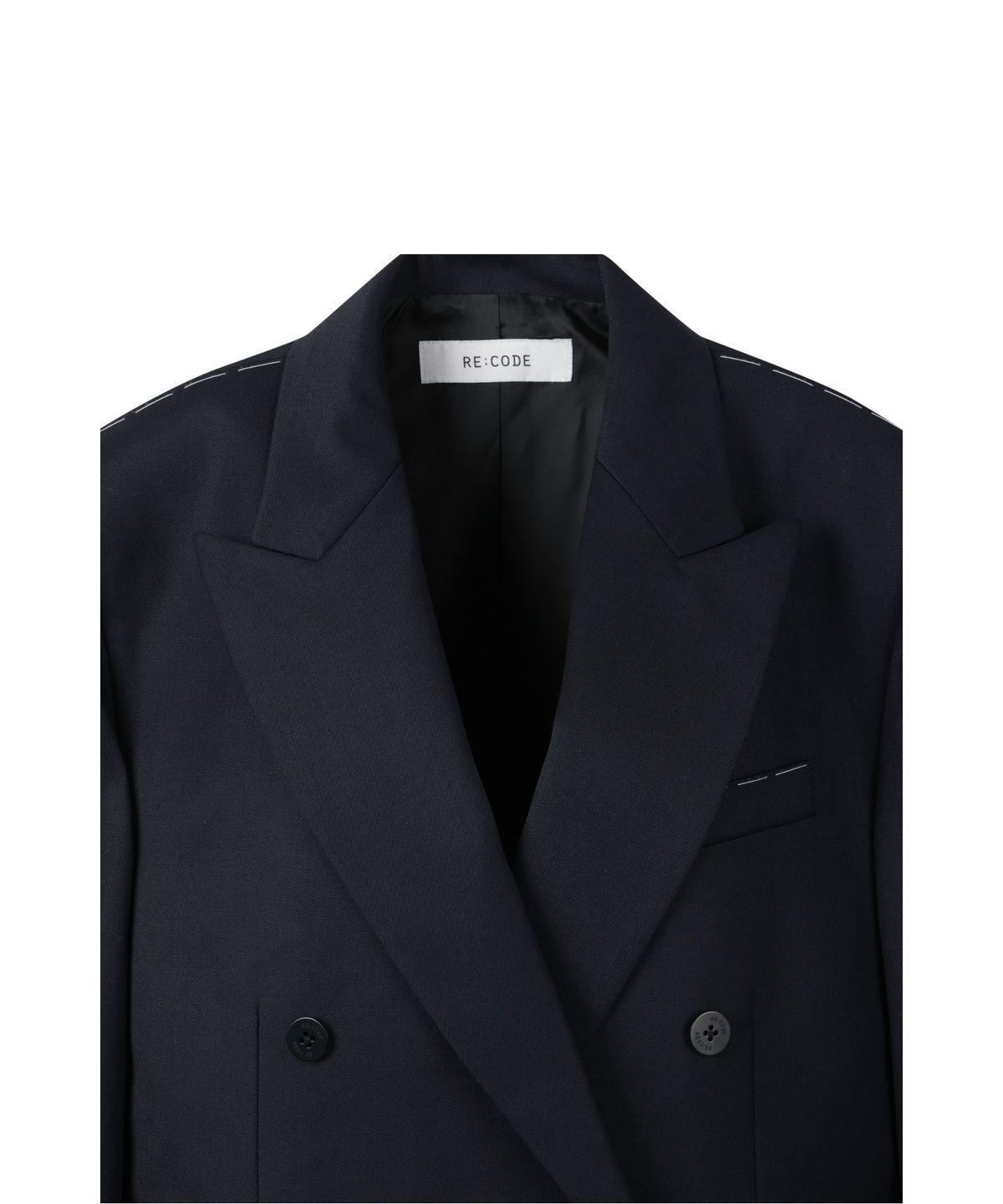 래코드(RECODE) Raw Edge Pocket Oversized Jacket RQJAA25504NYX