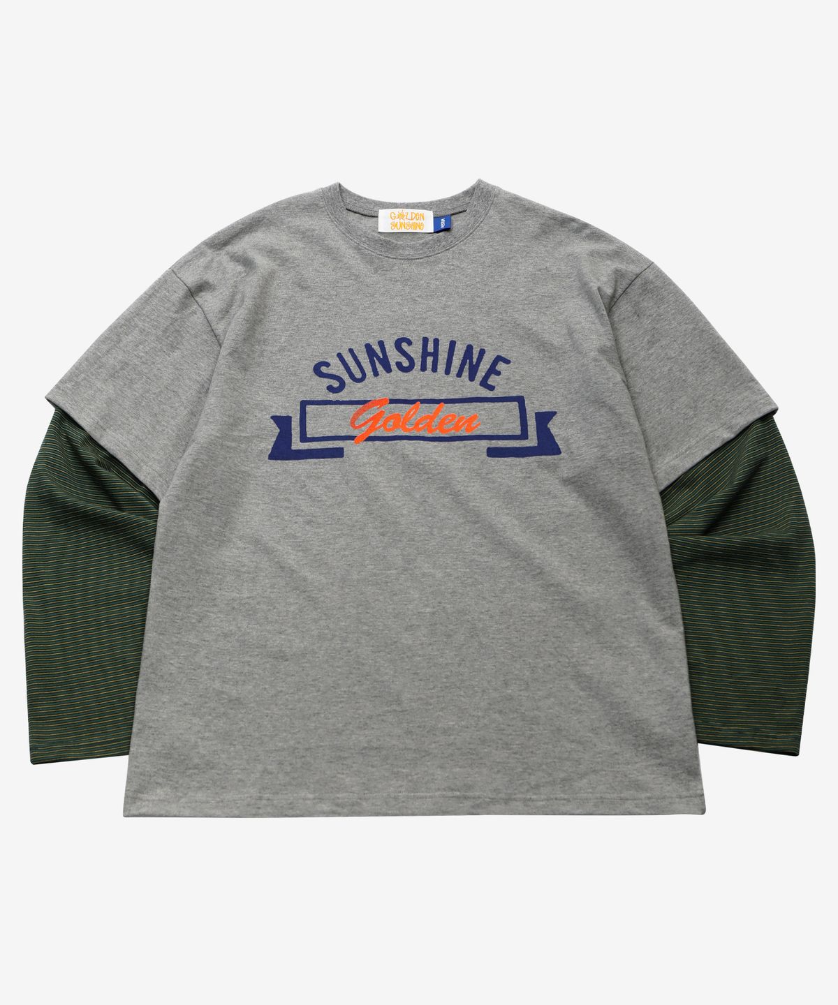 골든선샤인(GOLDEN SUNSHINE) Layered stripe long sleeve_Melange