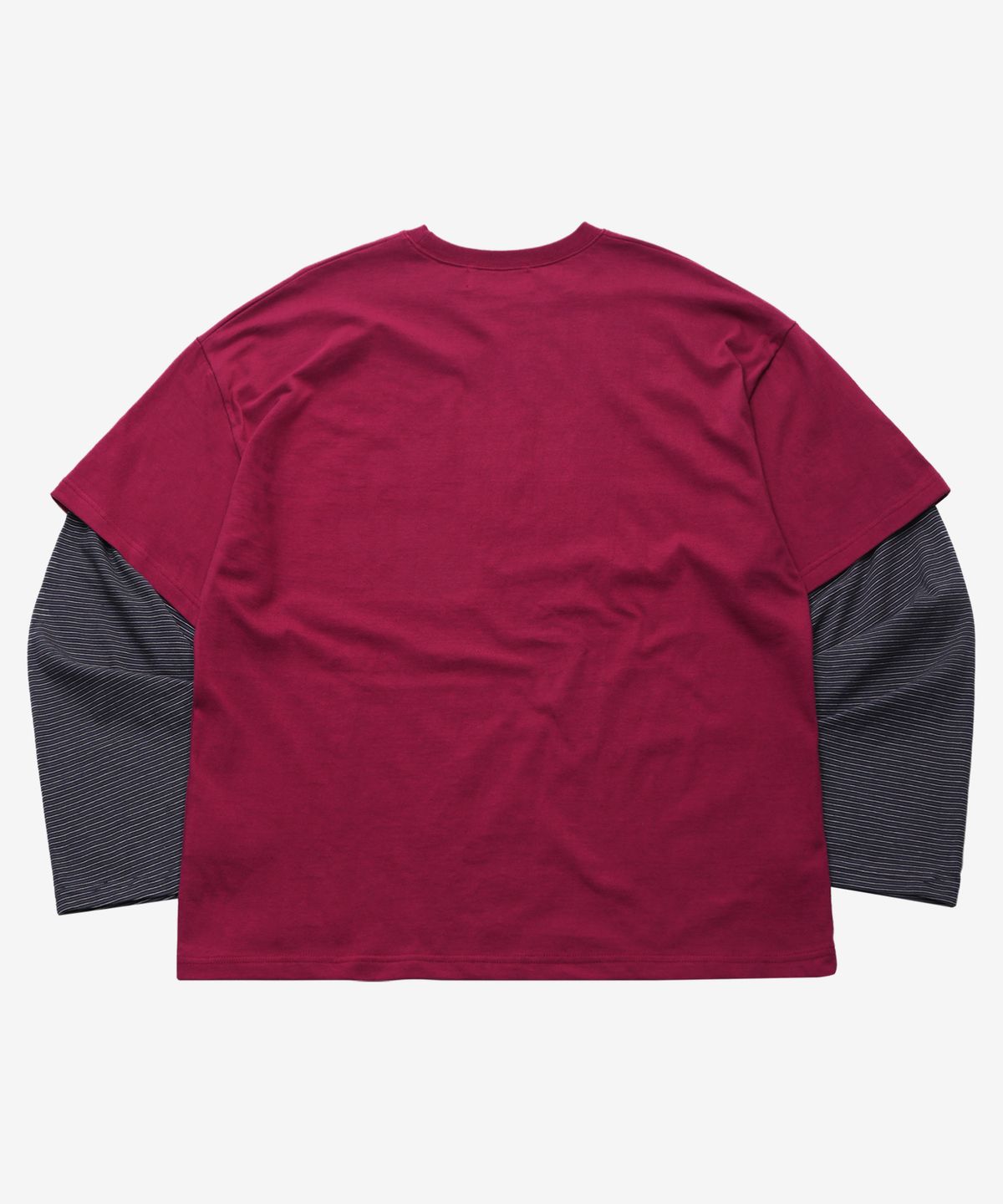 골든선샤인(GOLDEN SUNSHINE) Layered stripe long sleeve_Orchid purple