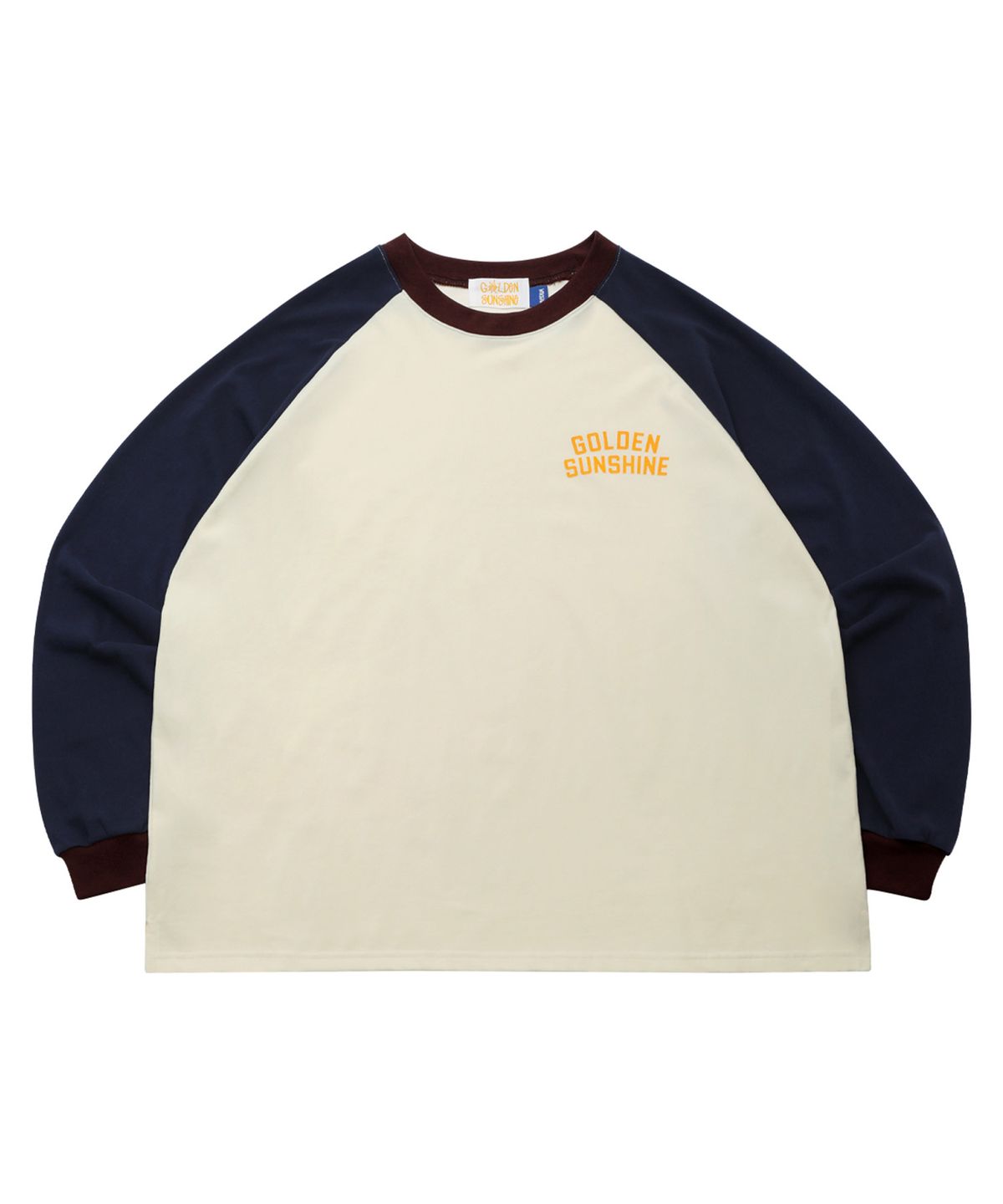 골든선샤인(GOLDEN SUNSHINE) Colorblock raglan long sleeve_Cream