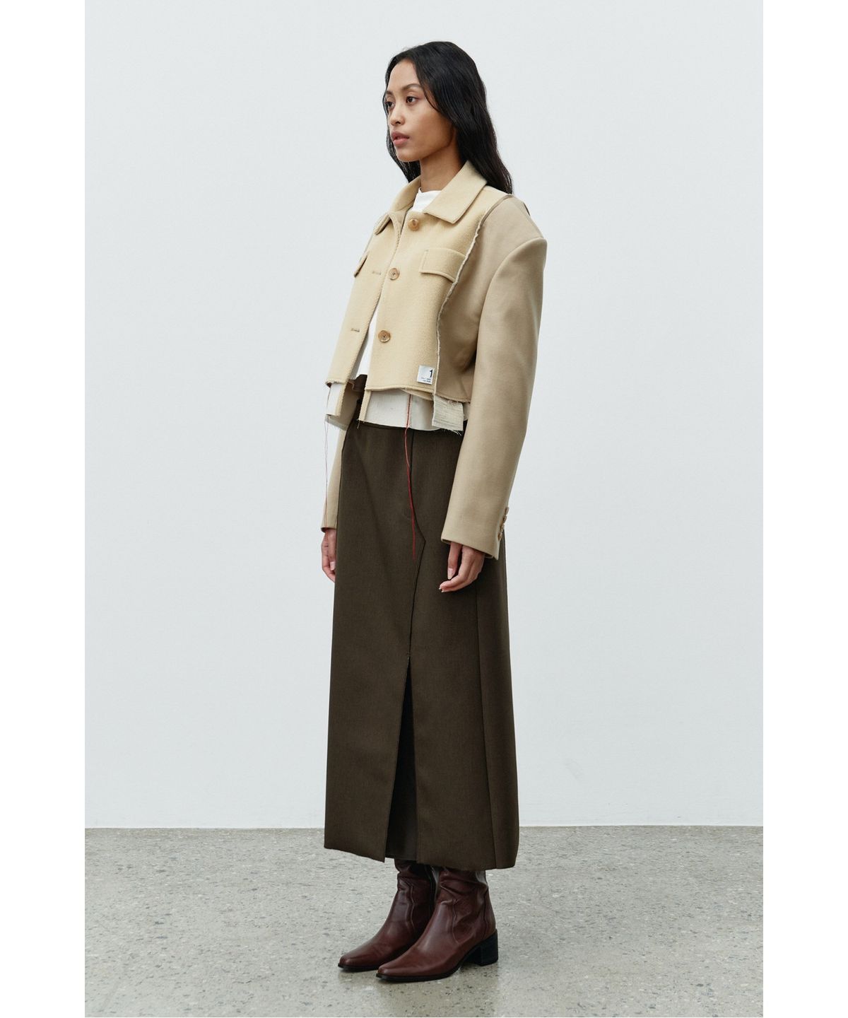 래코드(RECODE) Two suit mixed jacket RQJAW25507BEX