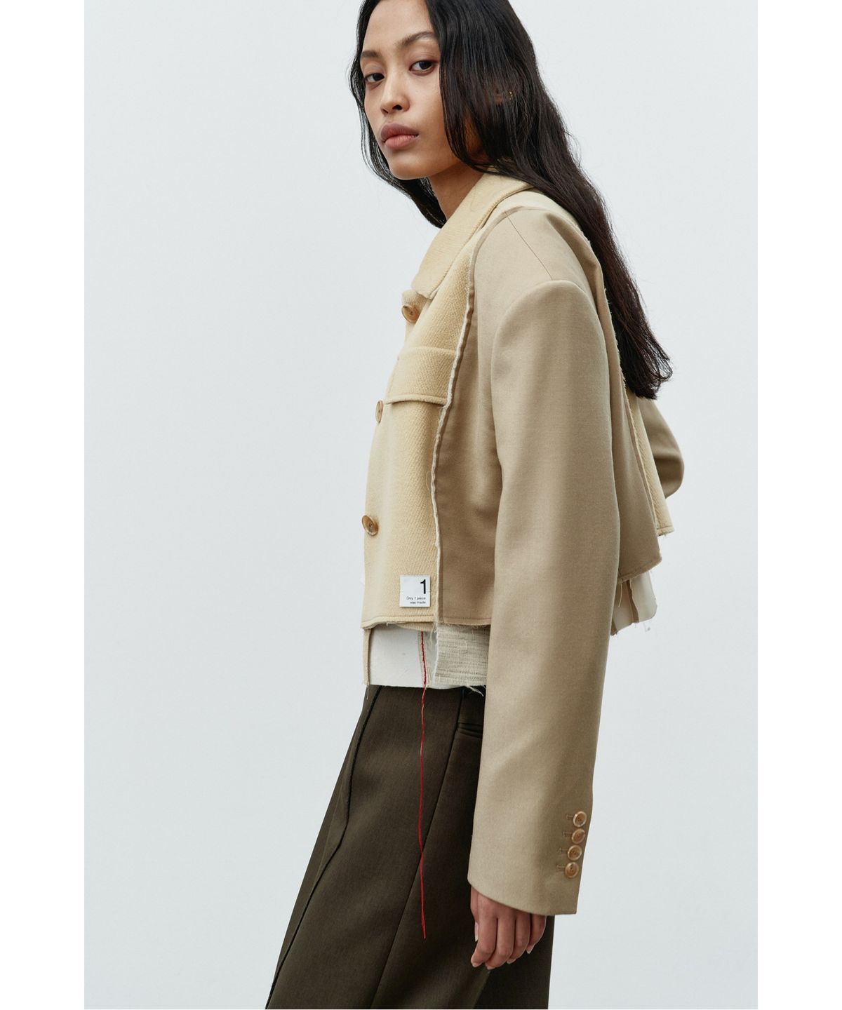 래코드(RECODE) Two suit mixed jacket RQJAW25507BEX