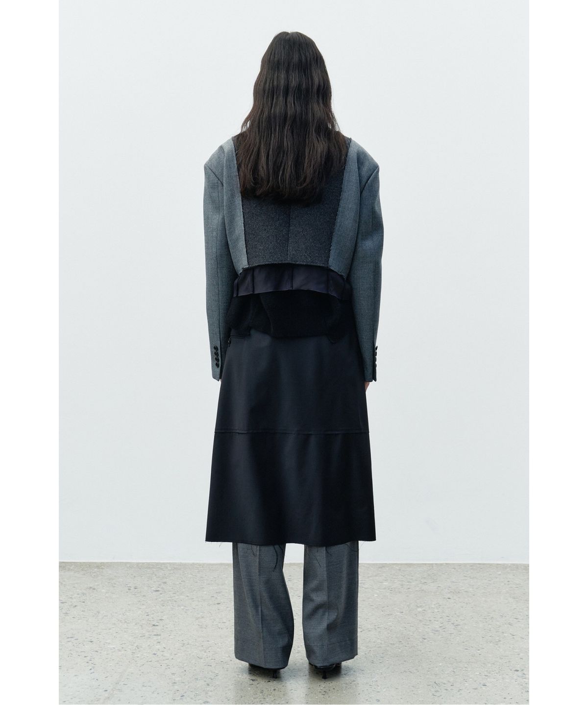 래코드(RECODE) Two suit mixed jacket RQJAW25507GYX