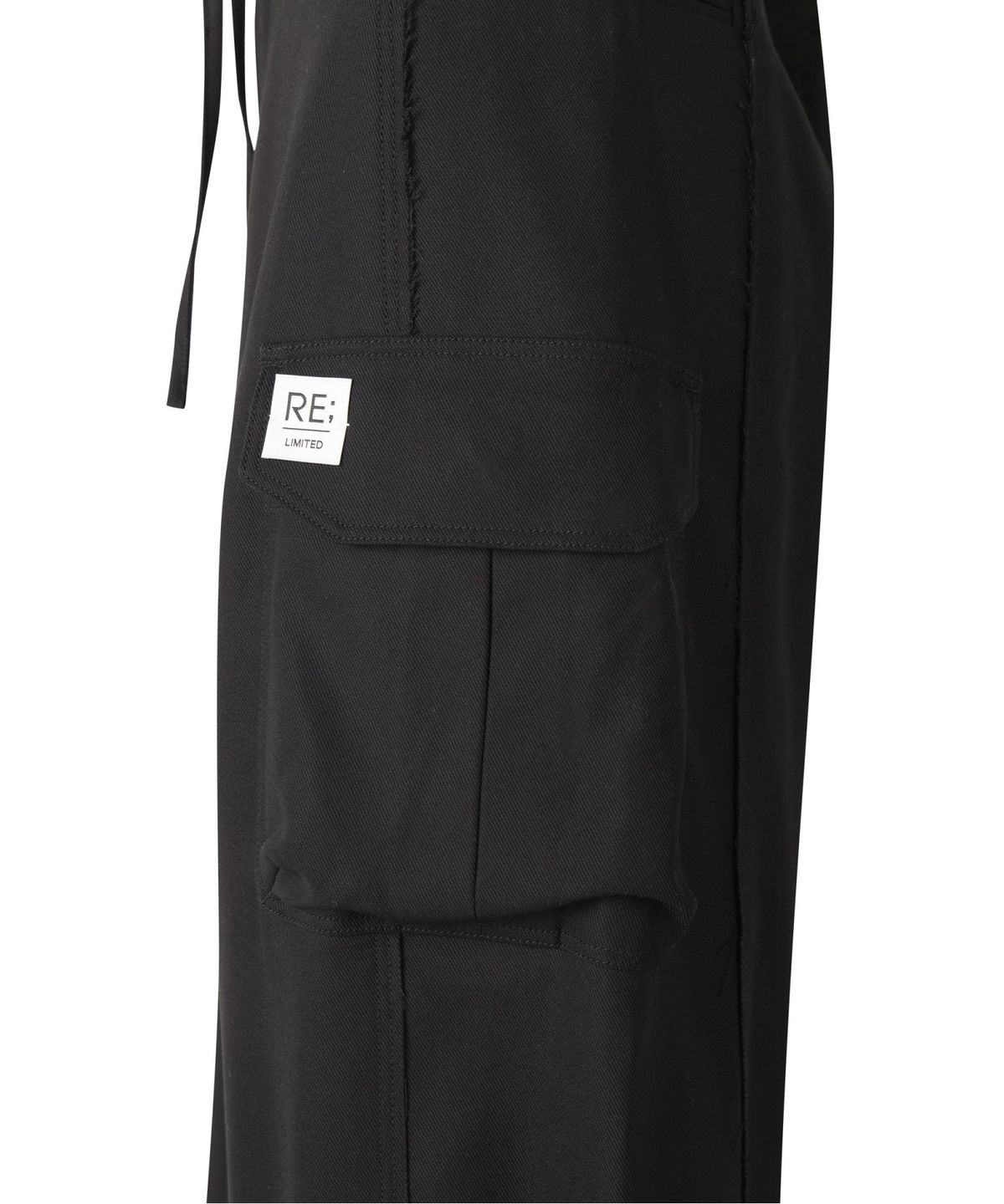 래코드(RECODE) Raw Edge Wide Trousers RQPAW25529BKX
