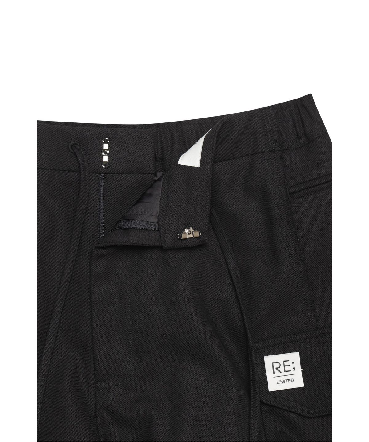 래코드(RECODE) Raw Edge Wide Trousers RQPAW25529BKX