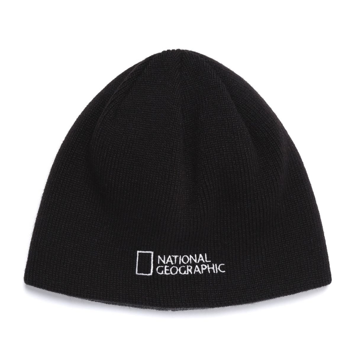 내셔널지오그래픽(NATIONALGEOGRAPHIC) N253AHA090 리버시블 비니 BLACK