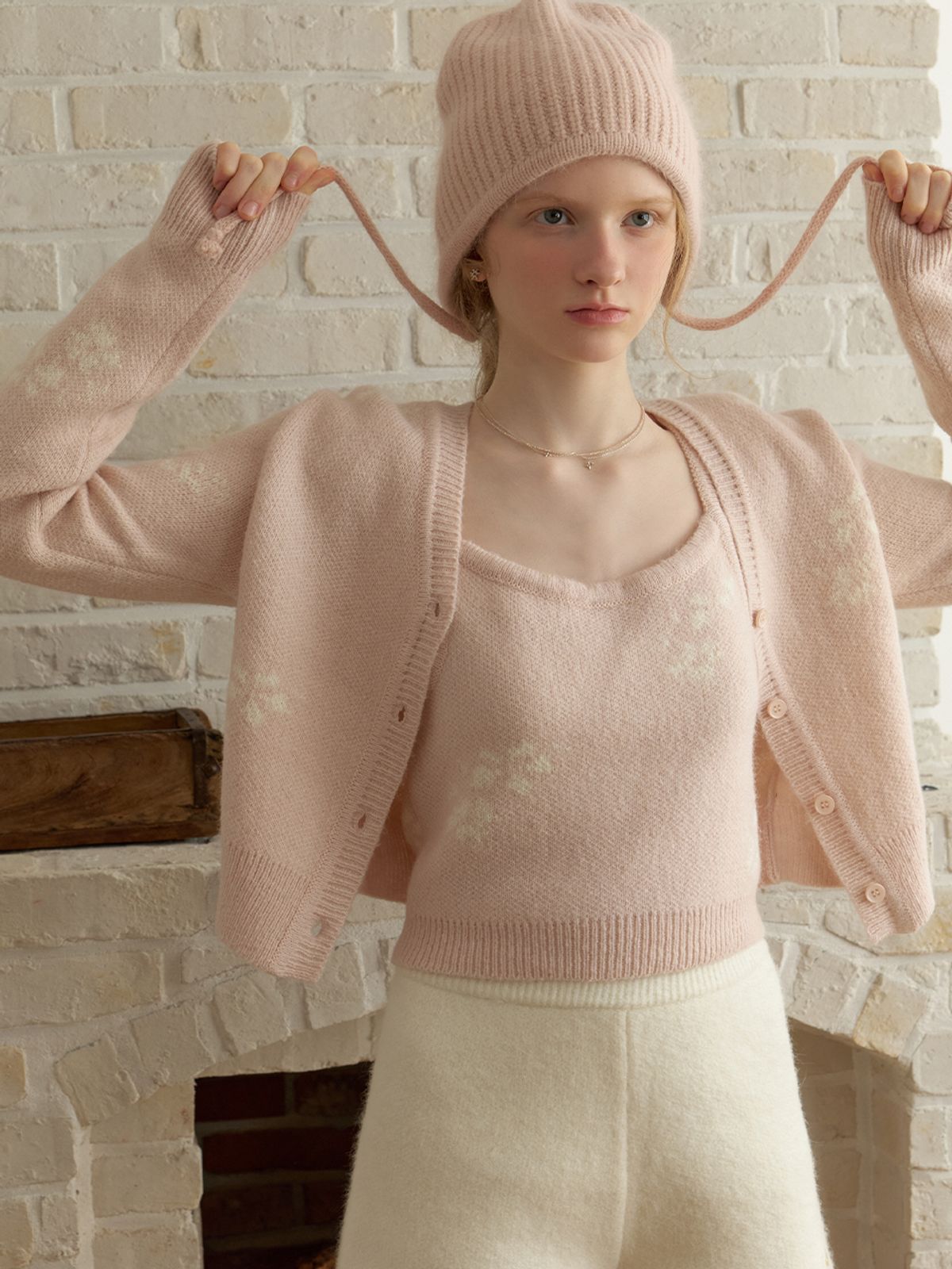 리엘(RE L) Mae flower sleeveless (pink)