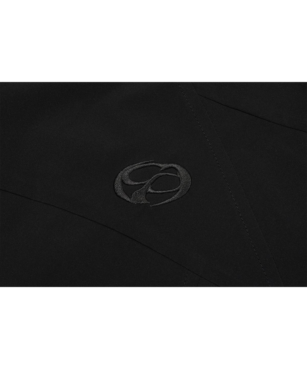 꼼파뇨(CPGN STUDIO) 크롭 후드 윈드브레이커 블랙