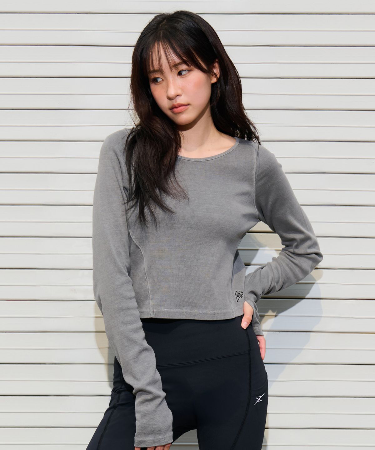 나인제트(NINEZ) 피그먼트 슬림 티셔츠 (2color)