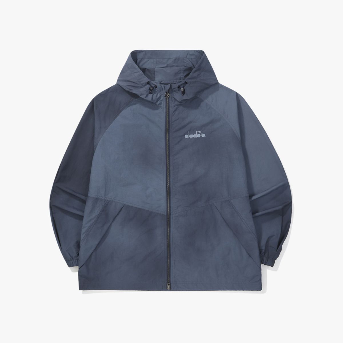 디아도라(diadora) 웨이브다잉 후드 자켓 DARK BLUE