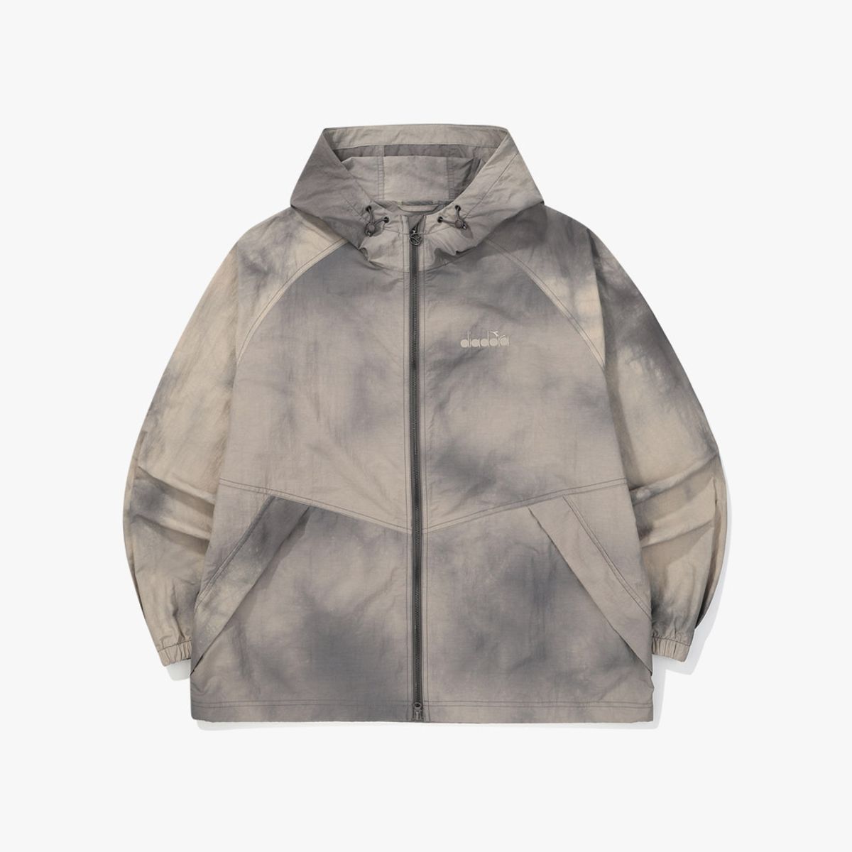 디아도라(diadora) 웨이브다잉 후드 자켓 DARK GREY