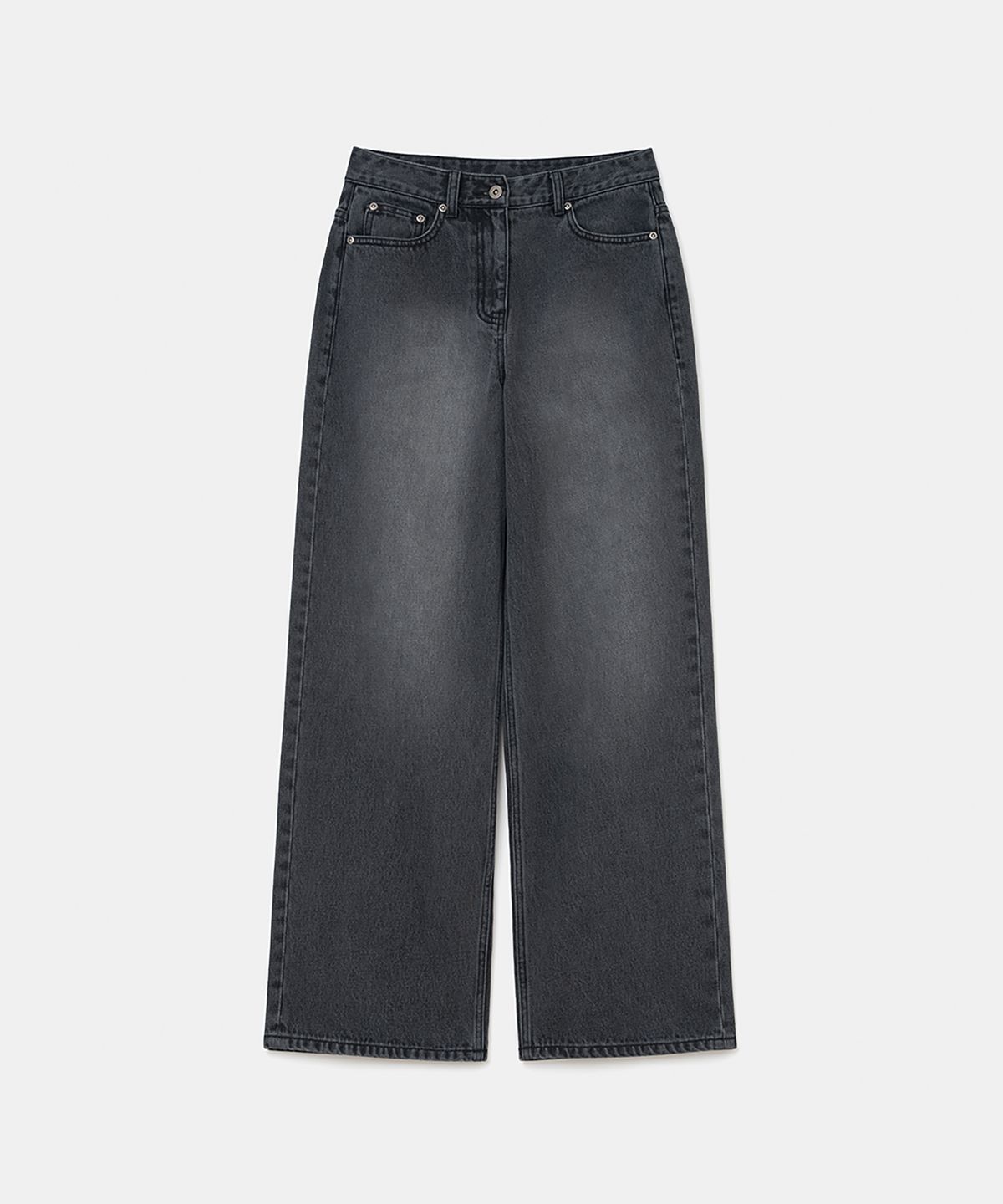 유니폼브릿지(UNIFORM BRIDGE) denim pants wide fit 12oz(womens) black