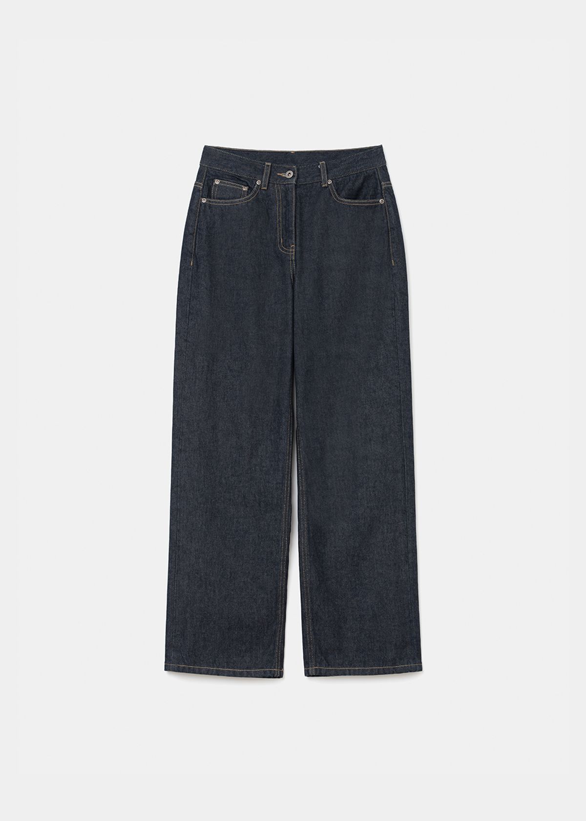 유니폼브릿지(UNIFORM BRIDGE) denim pants regular fit 13oz(womens) indigo one washed
