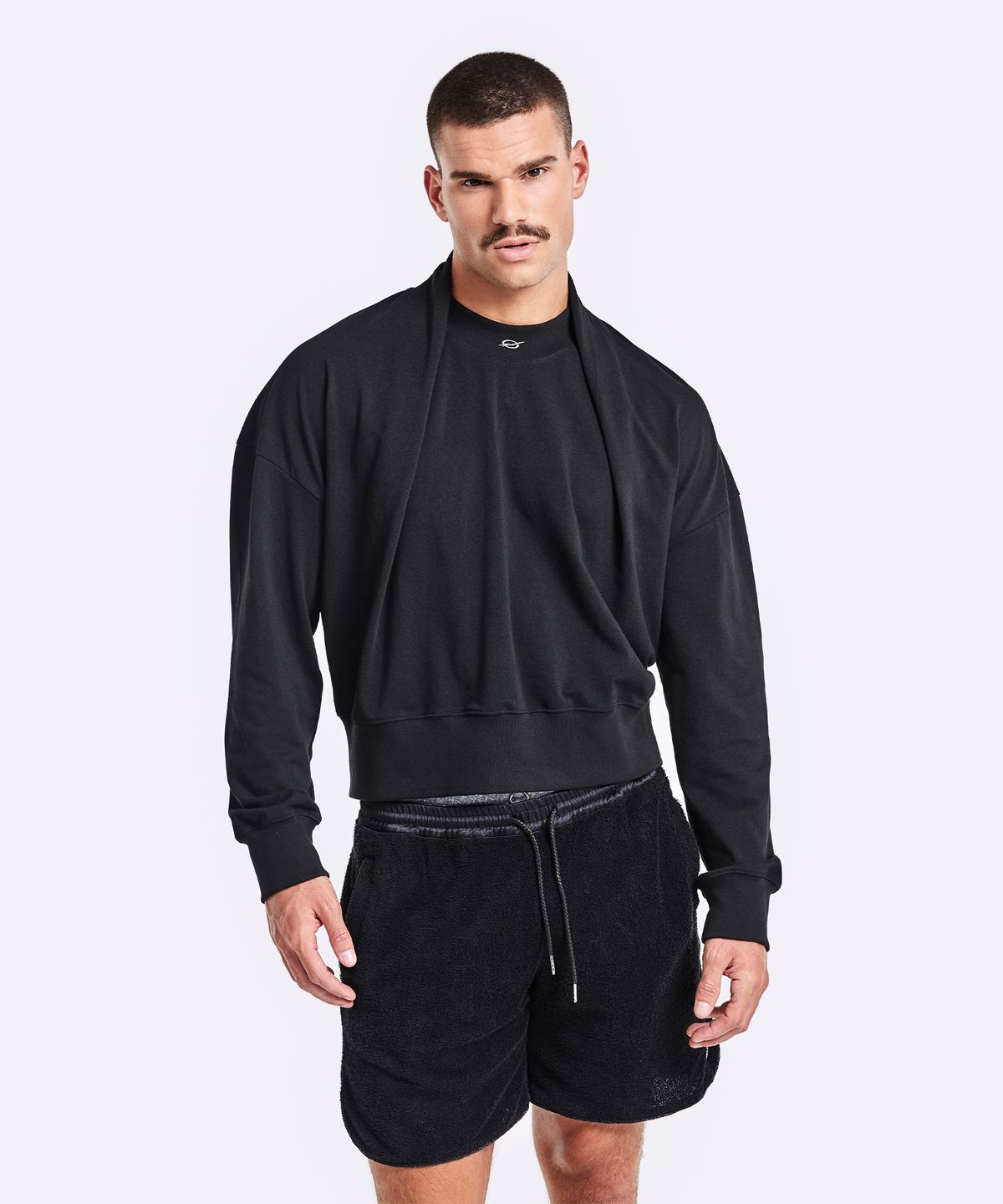 51퍼센트(51PERCENT) Shawl longsleeve - black