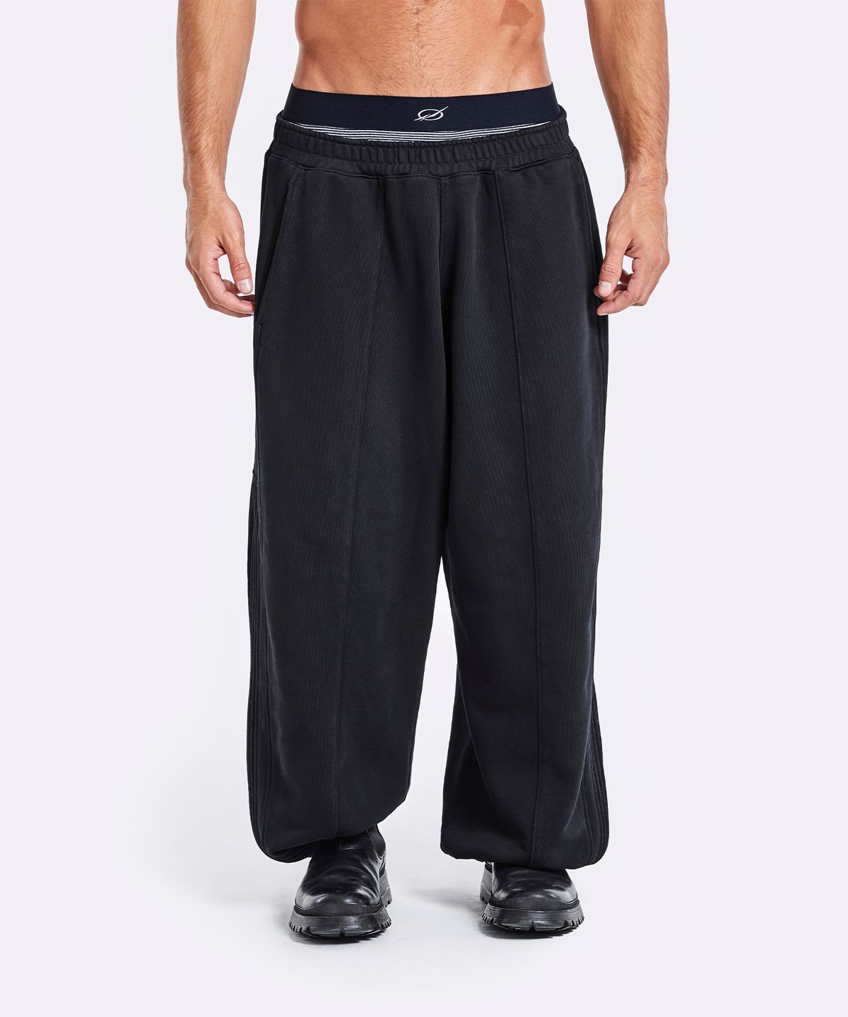 51퍼센트(51PERCENT) Track sweatpants - washed black