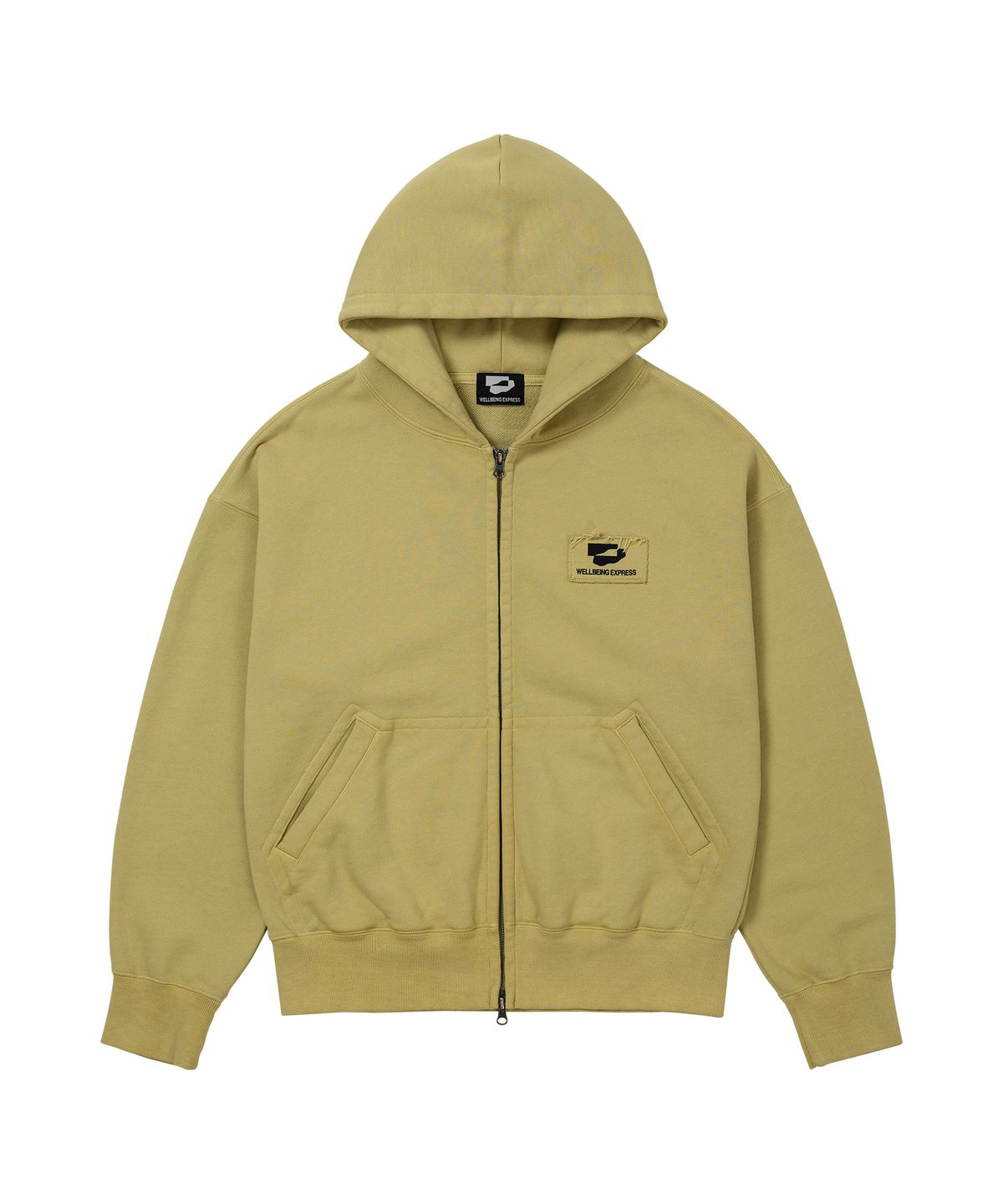 웰빙익스프레스(WELLBEING EXPRESS) Logo Patch Zip Up Leaf Green