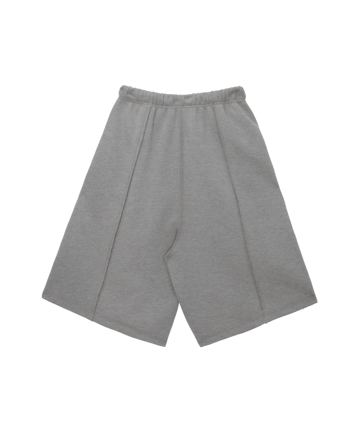 트리밍버드(TREEMINGBIRD) Zipper Finishing Sweat Bermuda Pants [ Melange Gray ]