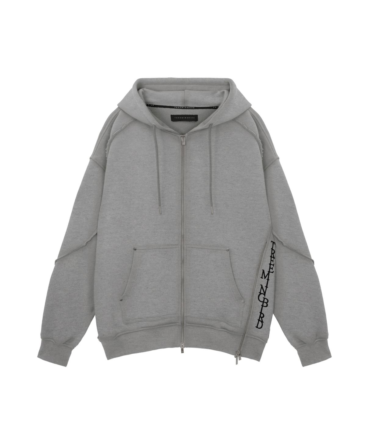 트리밍버드(TREEMINGBIRD) Zipper Finishing Sweat Hoodie Zip-up [ Melange Gray ]