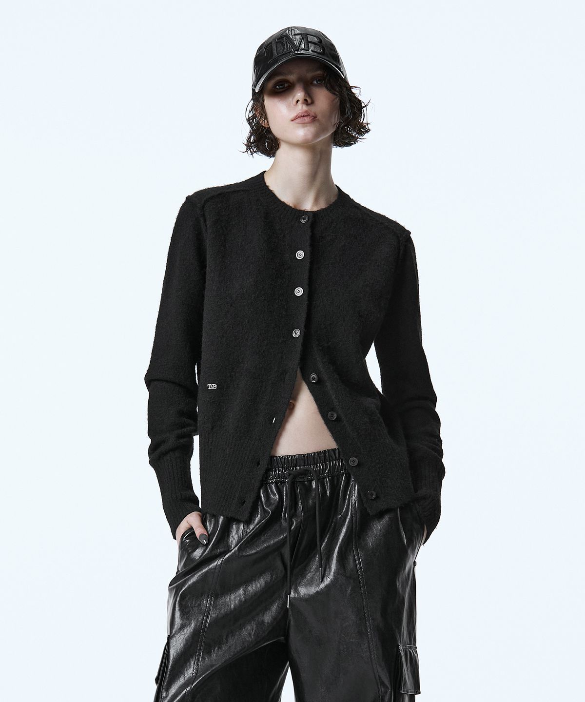트리밍버드(TREEMINGBIRD) TMB Essential Cardigan [ Black ]