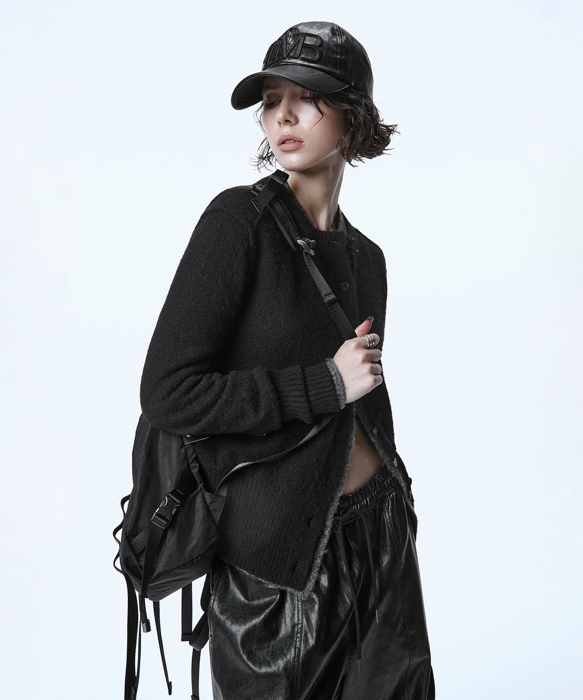 트리밍버드(TREEMINGBIRD) TMB Essential Cardigan [ Black ]