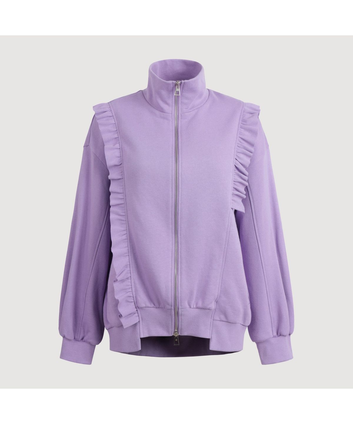 럭키슈에뜨(LUCKY CHOUETTE) Frill Colored Jersey Jumper (violet)_LAUAX25110VLT
