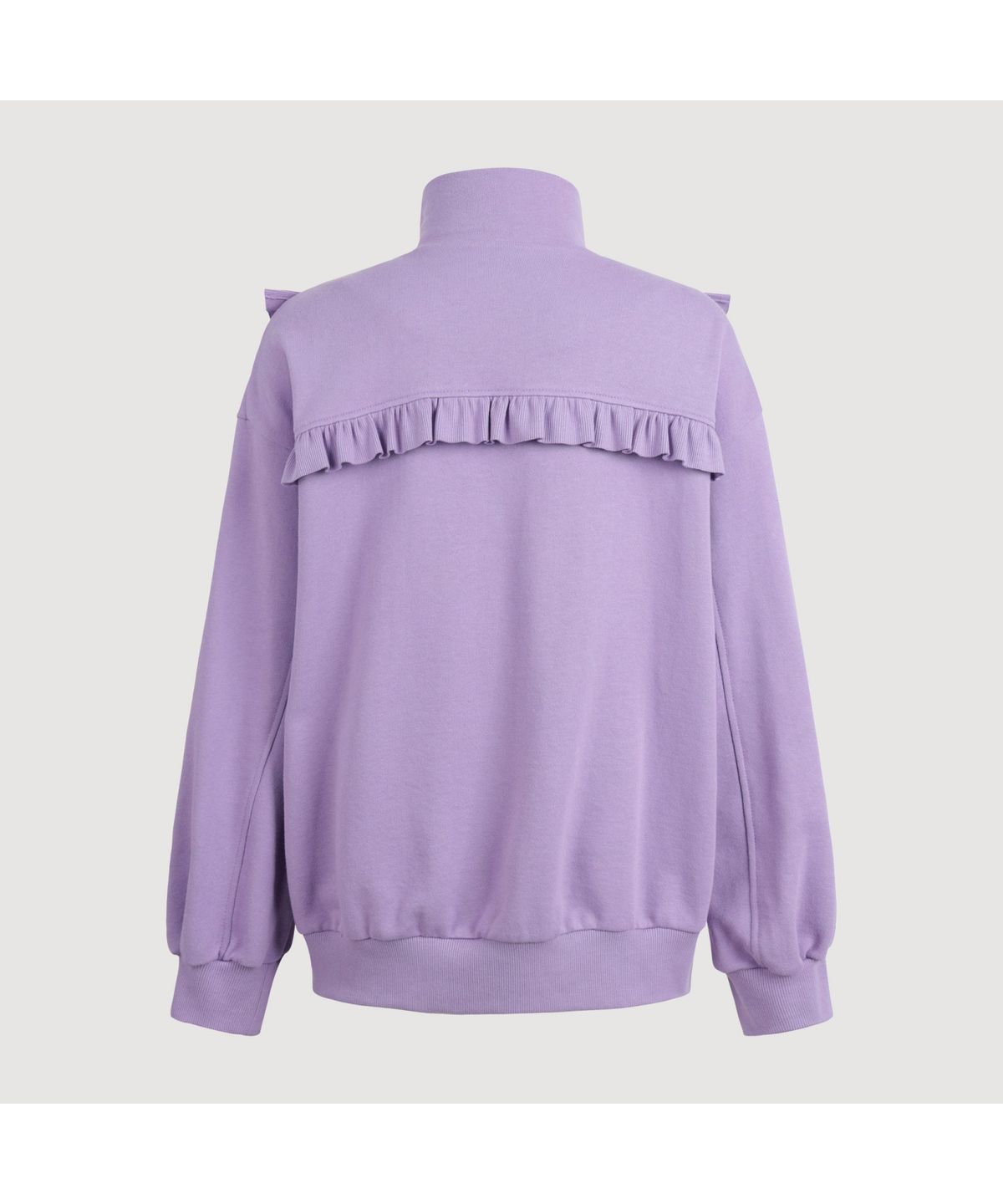 럭키슈에뜨(LUCKY CHOUETTE) Frill Colored Jersey Jumper (violet)_LAUAX25110VLT
