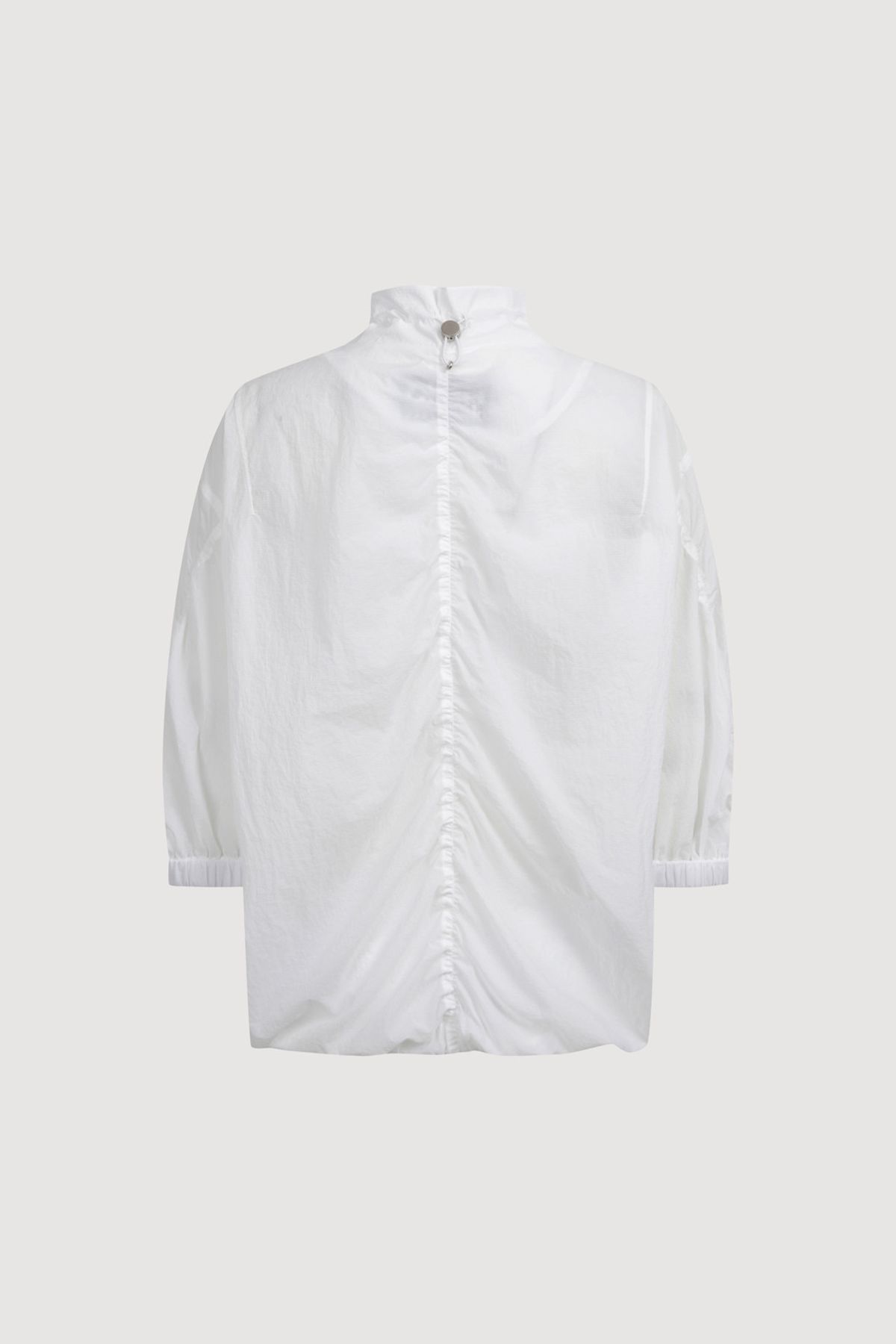 럭키슈에뜨(LUCKY CHOUETTE) Button Up Frill Jumper (white) LFUAM25610WHX