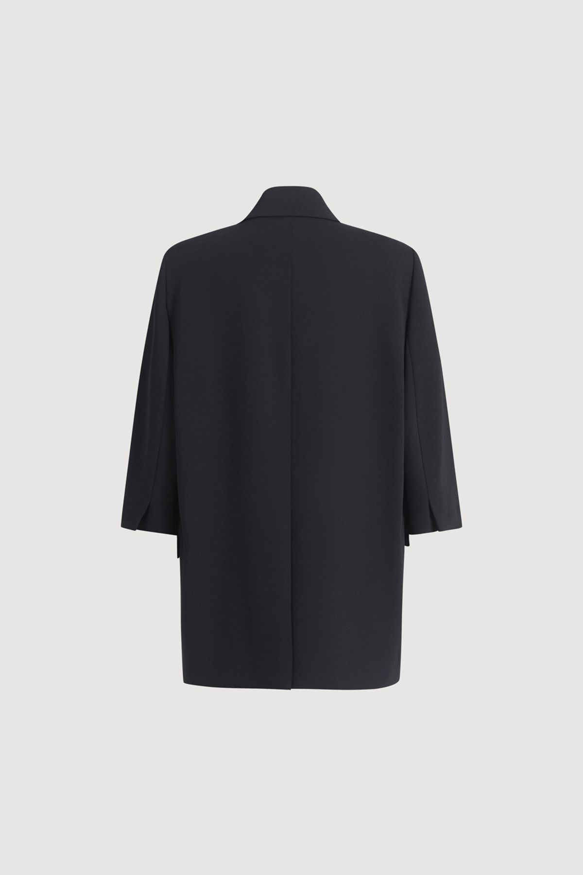 럭키슈에뜨(LUCKY CHOUETTE) Poly Single Three-Quarter Sleeved Jacket (black) LFJAM25425BKX