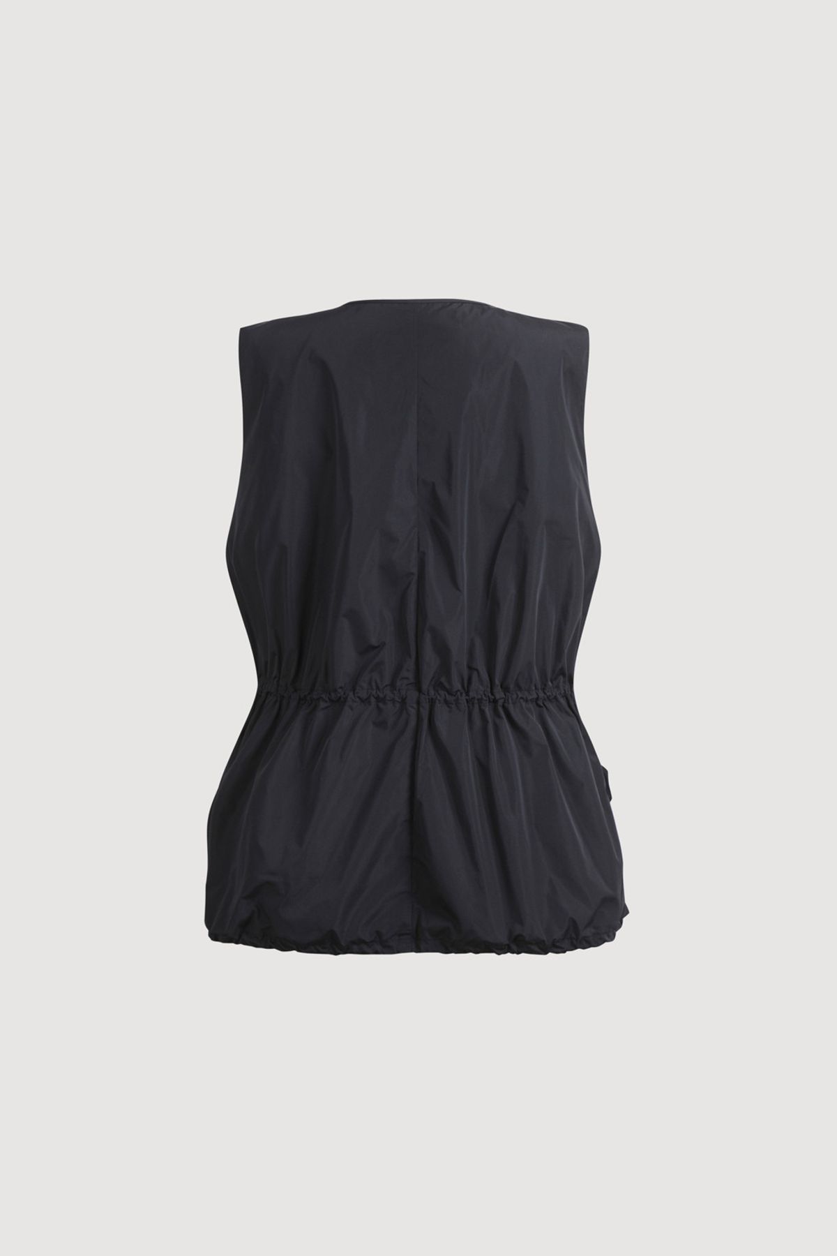 럭키슈에뜨(LUCKY CHOUETTE) Volume Pocket Zip Up Vest (dark navy) LFVAM25500NYD
