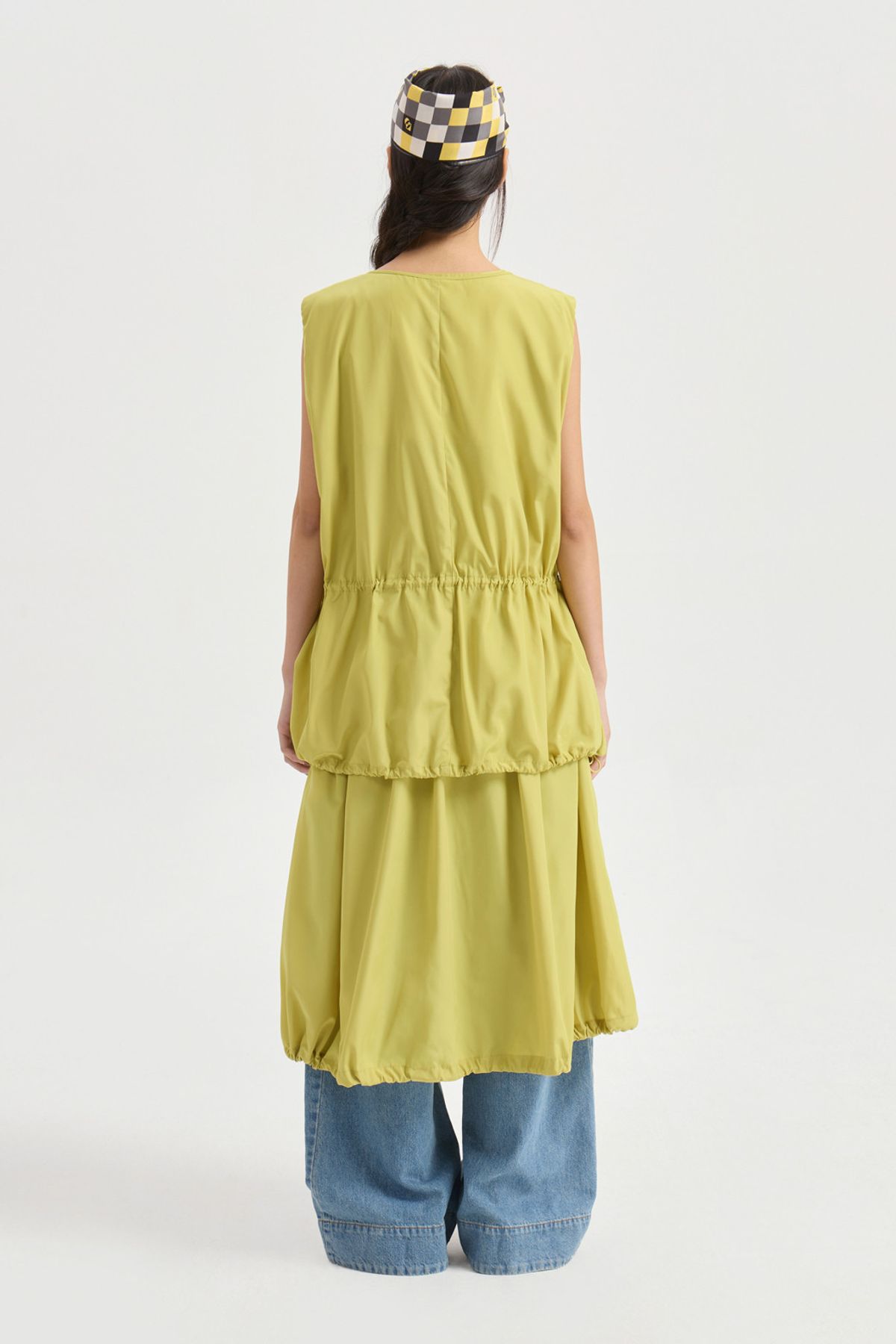 럭키슈에뜨(LUCKY CHOUETTE) Volume Pocket Zip Up Vest (olive) LFVAM25500OLV