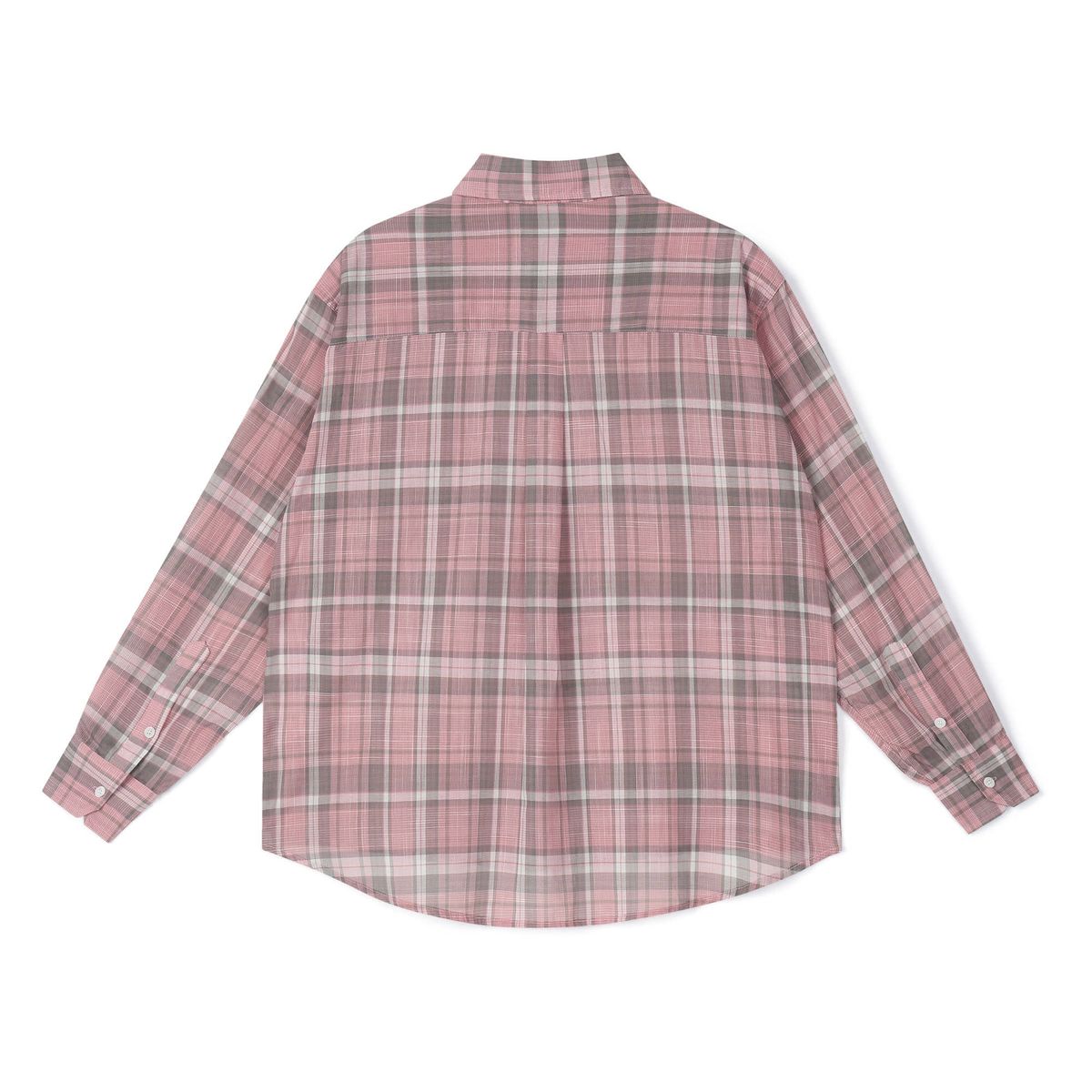 낫뉴(NOT NEW) nn Label Check Shirts Pink