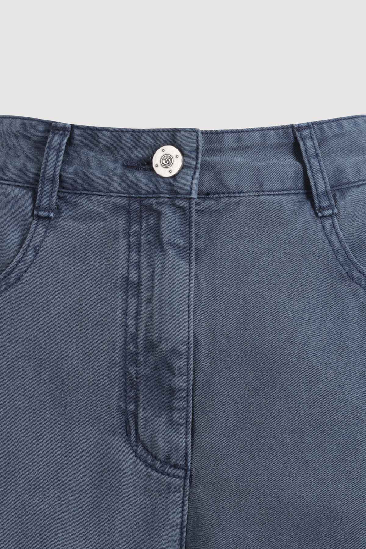 럭키슈에뜨(LUCKY CHOUETTE) Pocket Point Dying Denim Pants (blue) LFPDM25430BUX