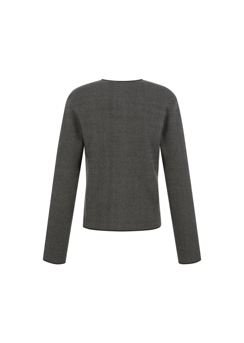 MUSINSA公式 | AMOMENTO STRIPE BUTTON UP CARDIGAN (2COLORS)